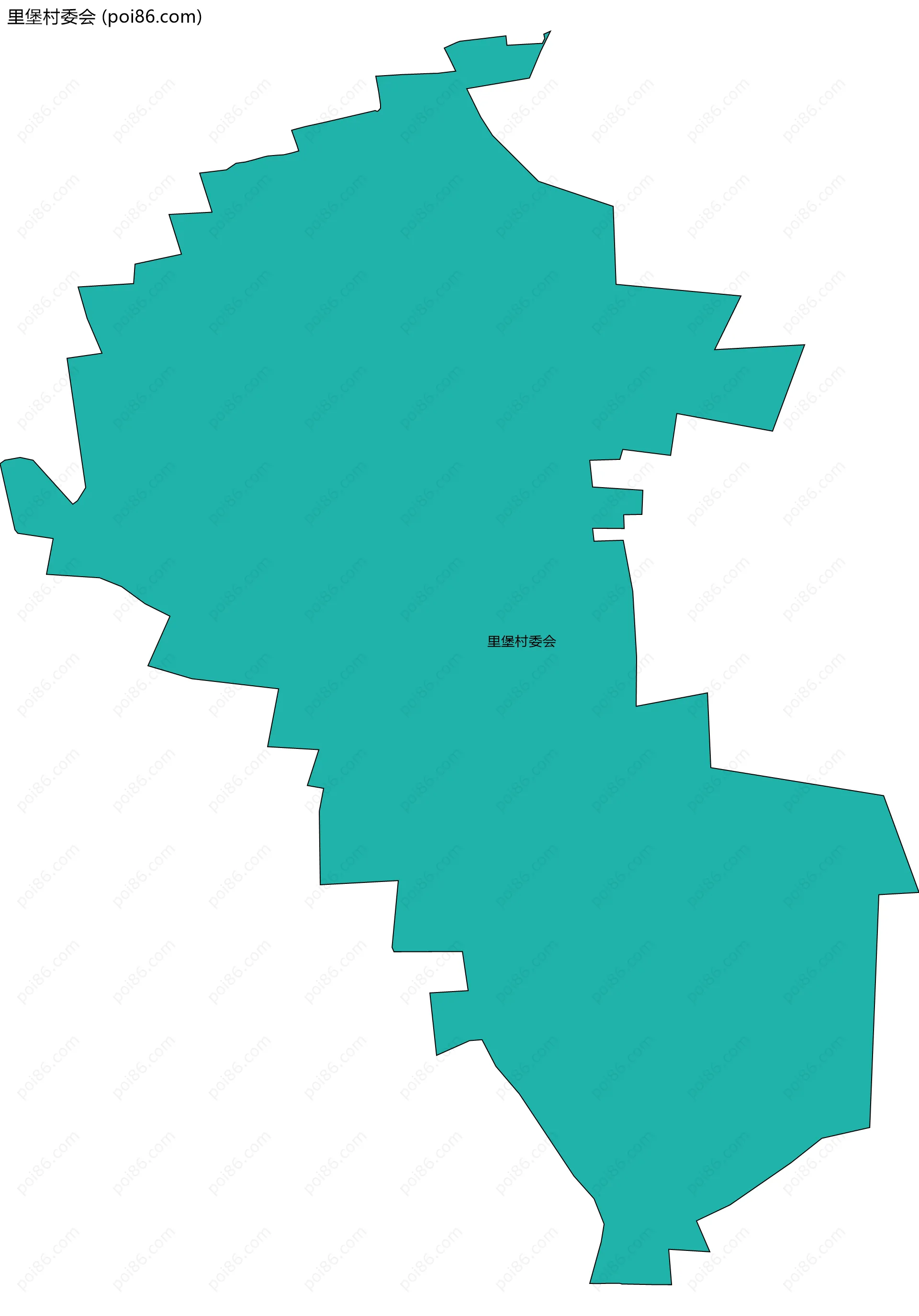 里堡村委会边界地图