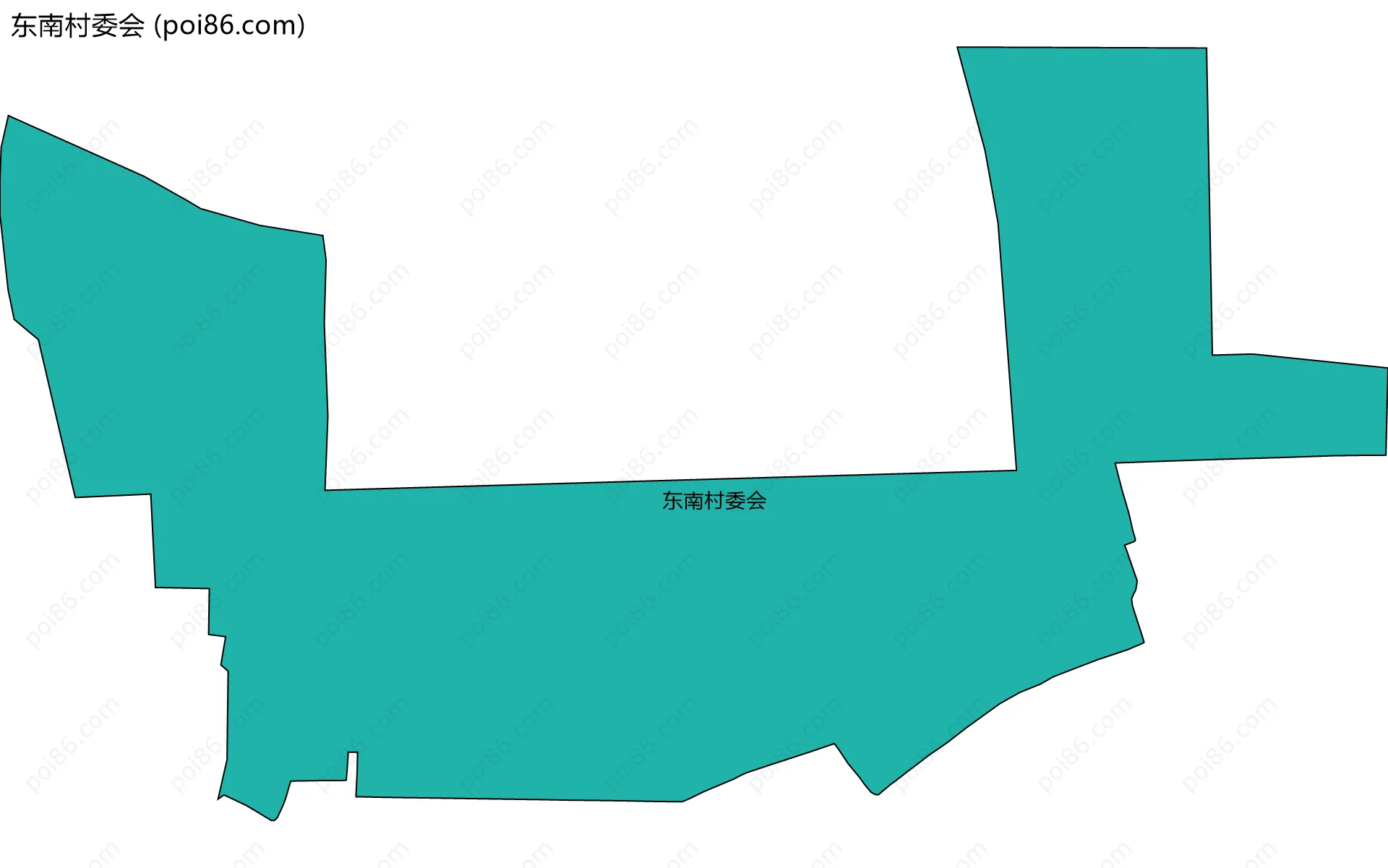 东南村委会边界地图