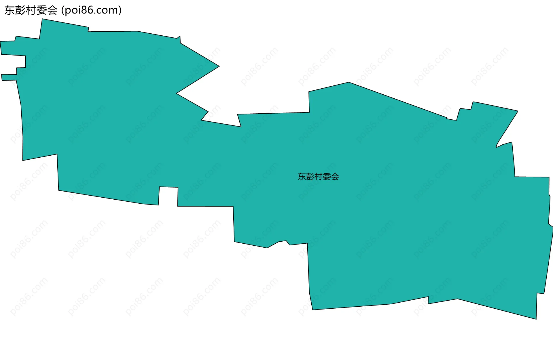 东彭村委会边界地图
