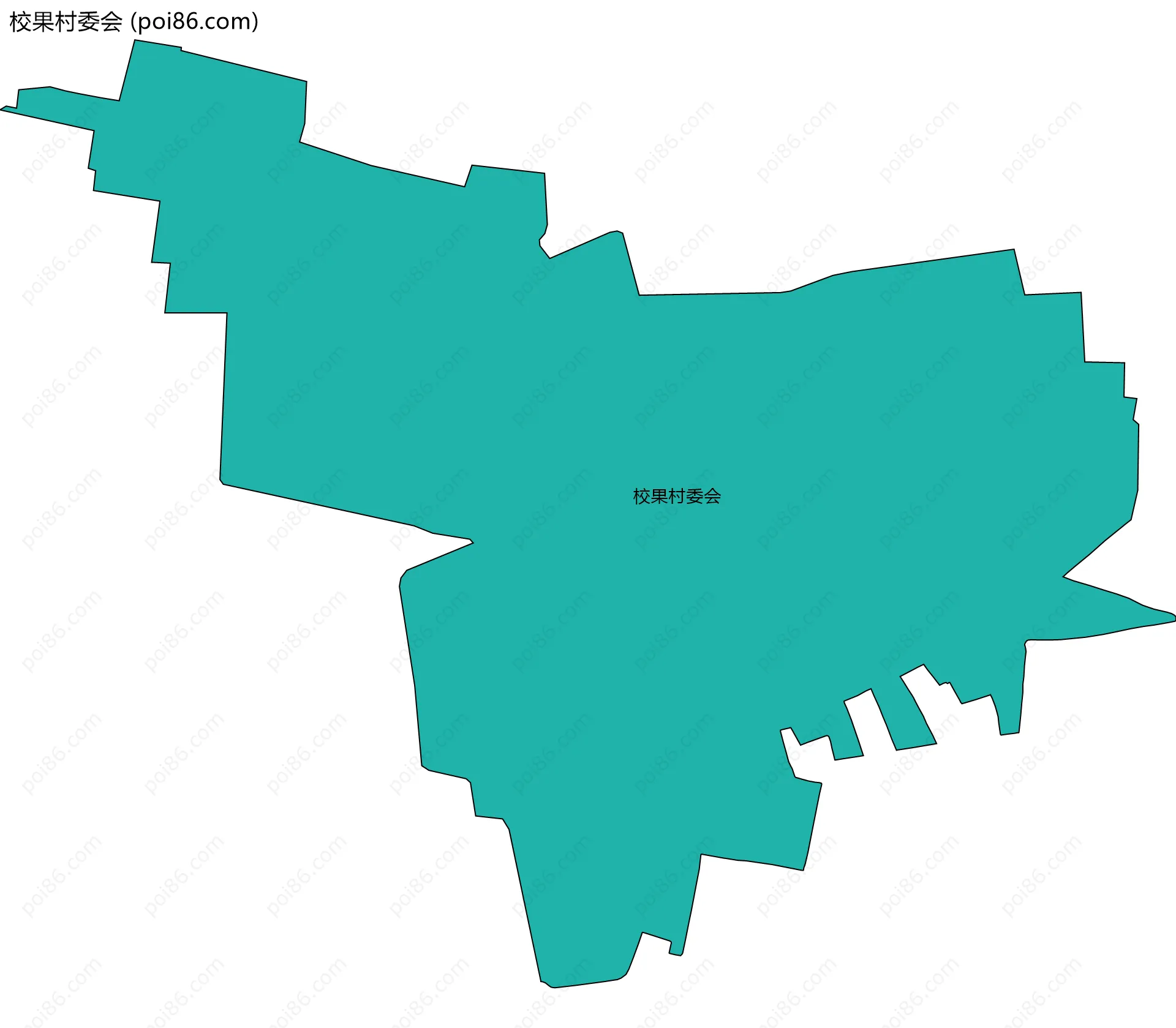 校果村委会边界地图