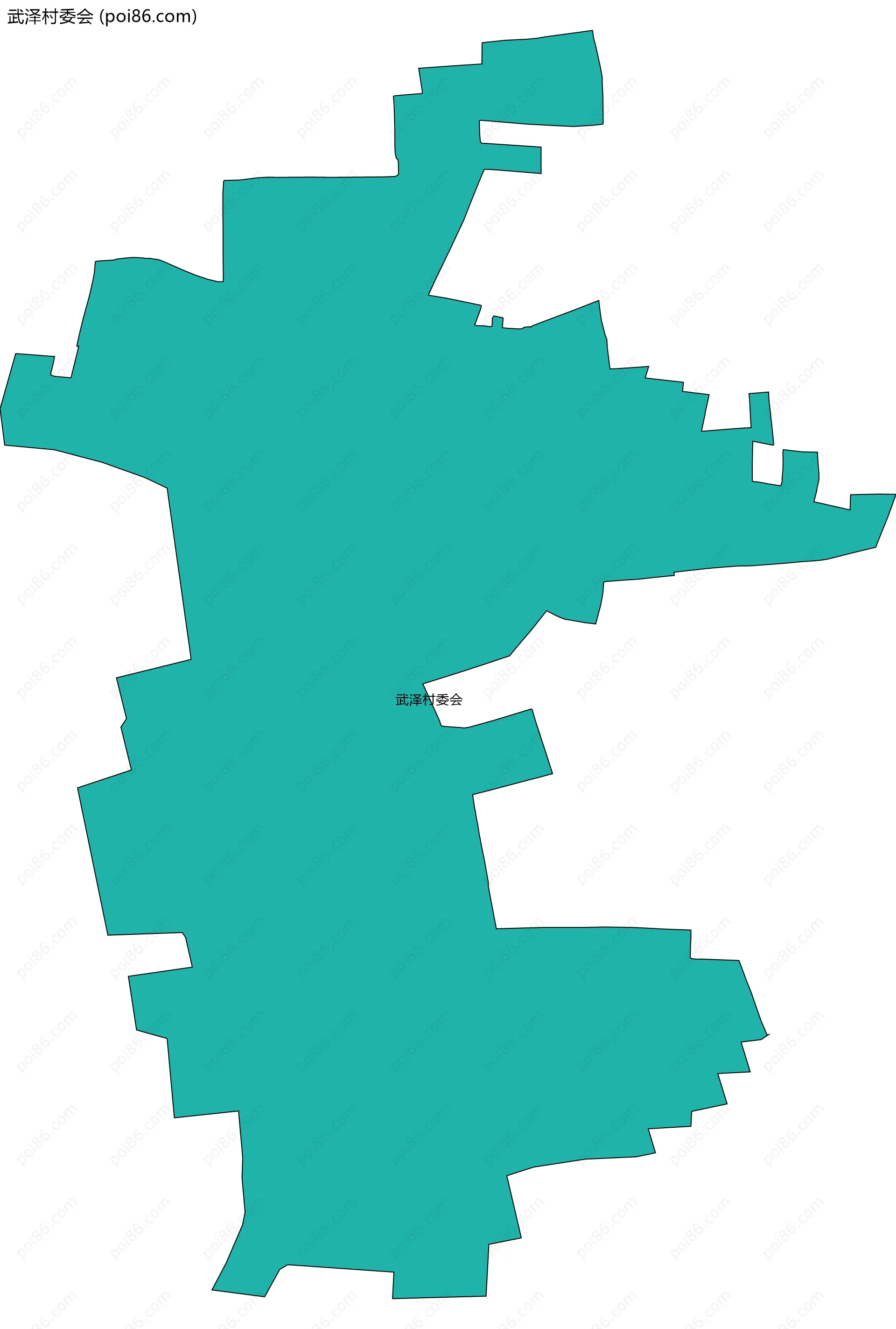 武泽村委会边界地图