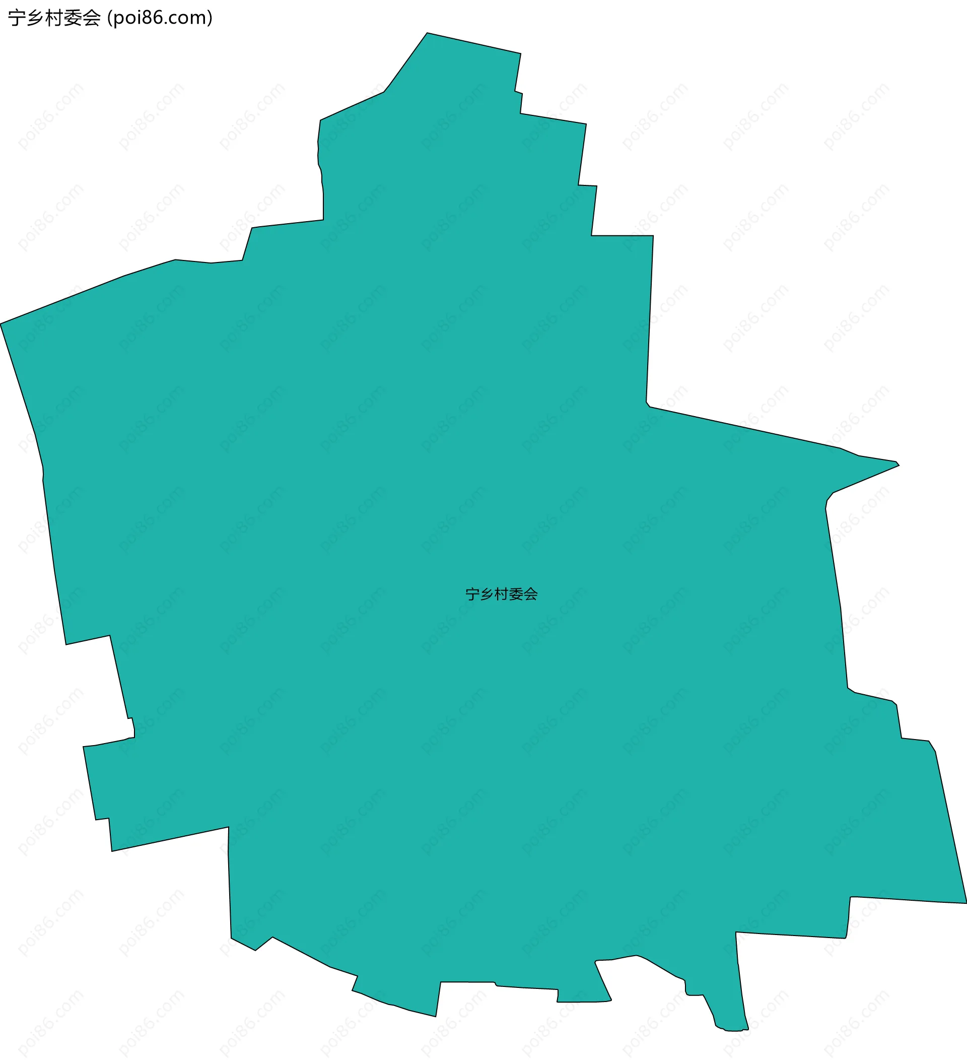 宁乡村委会边界地图