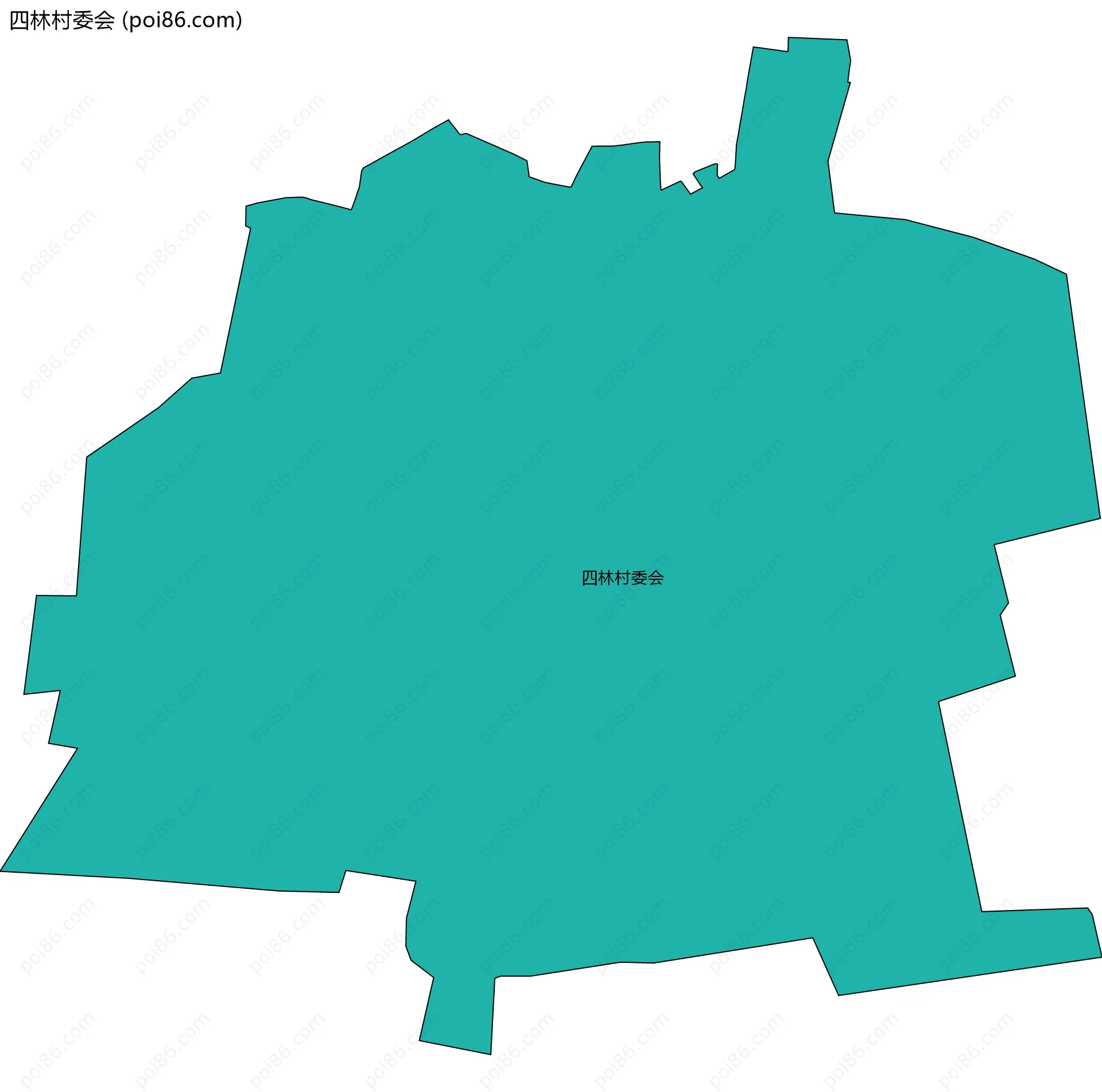 四林村委会边界地图