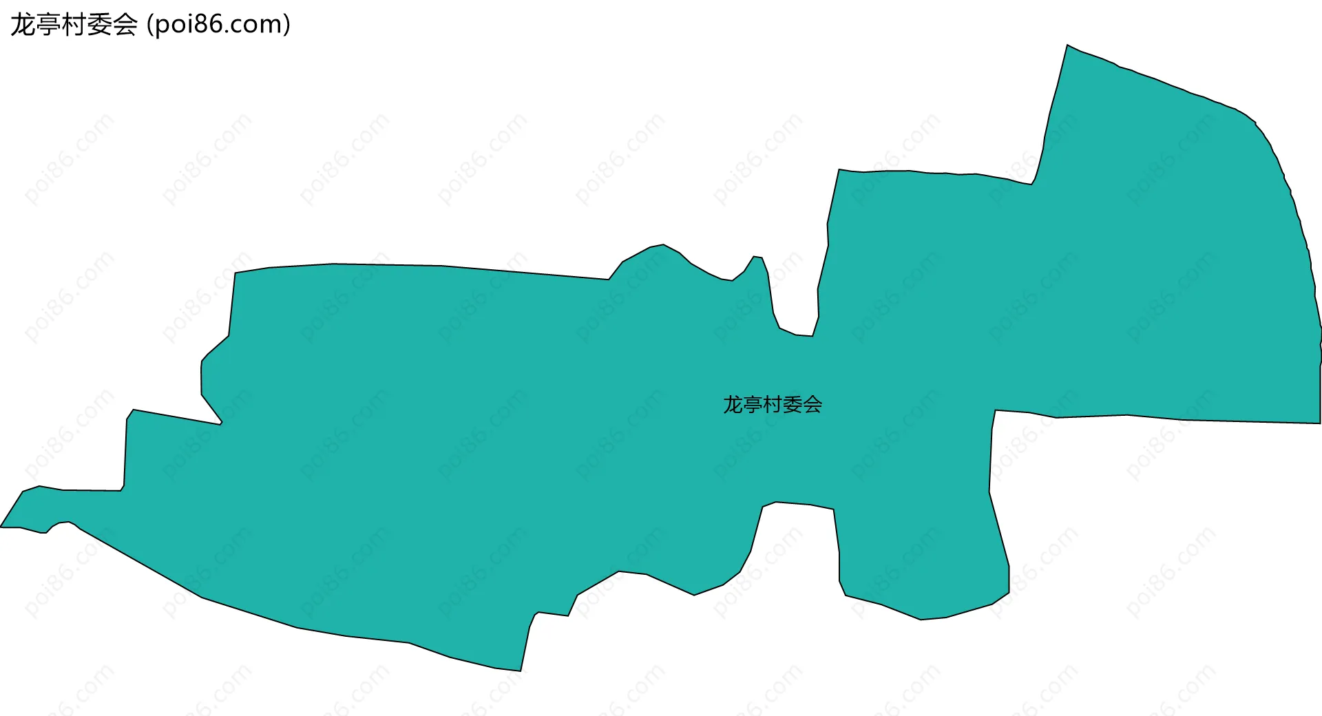 龙亭村委会边界地图