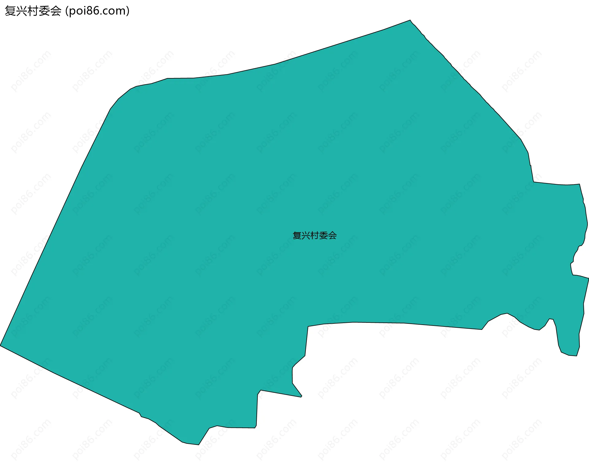 复兴村委会边界地图