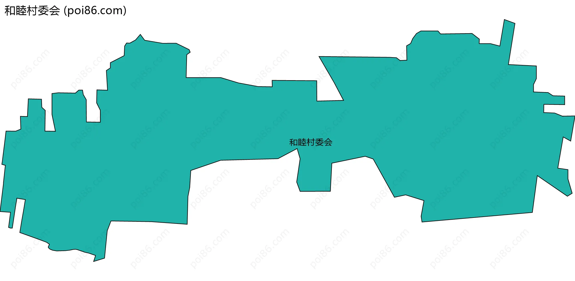 和睦村委会边界地图