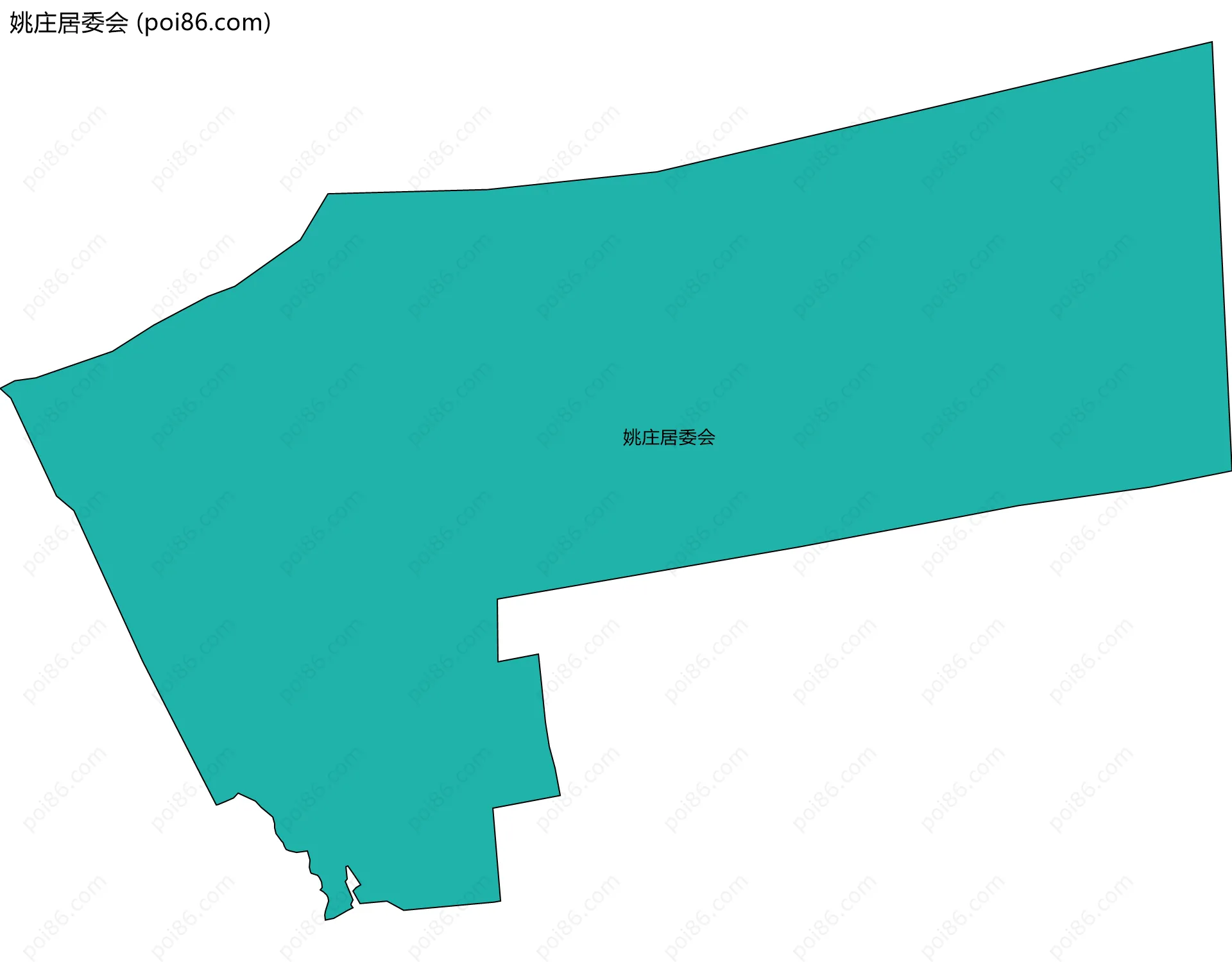 姚庄居委会边界地图