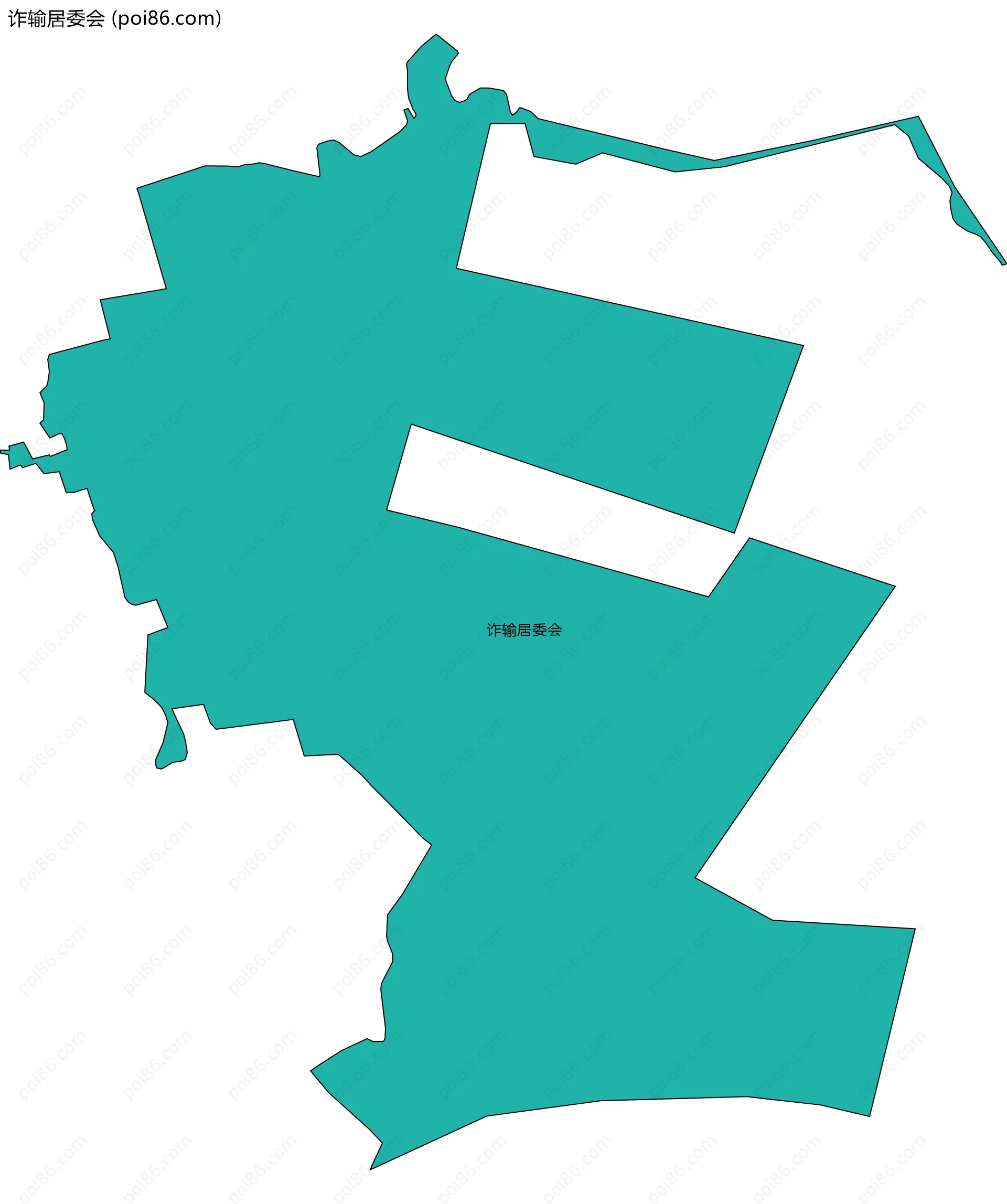 诈输居委会边界地图