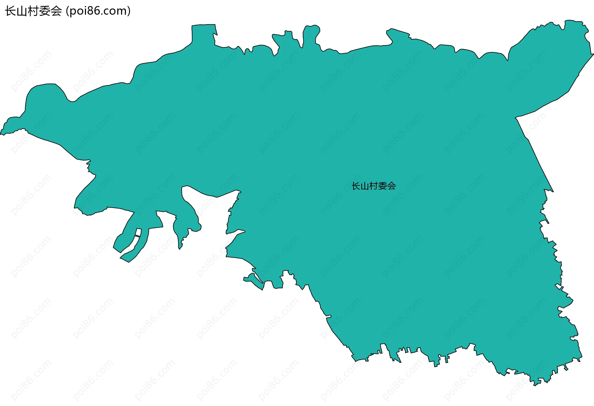 长山村委会边界地图