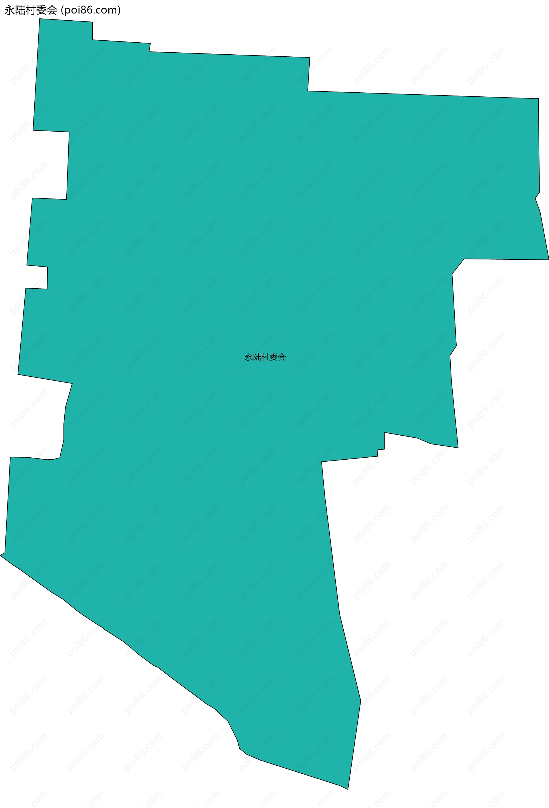 永陆村委会边界地图