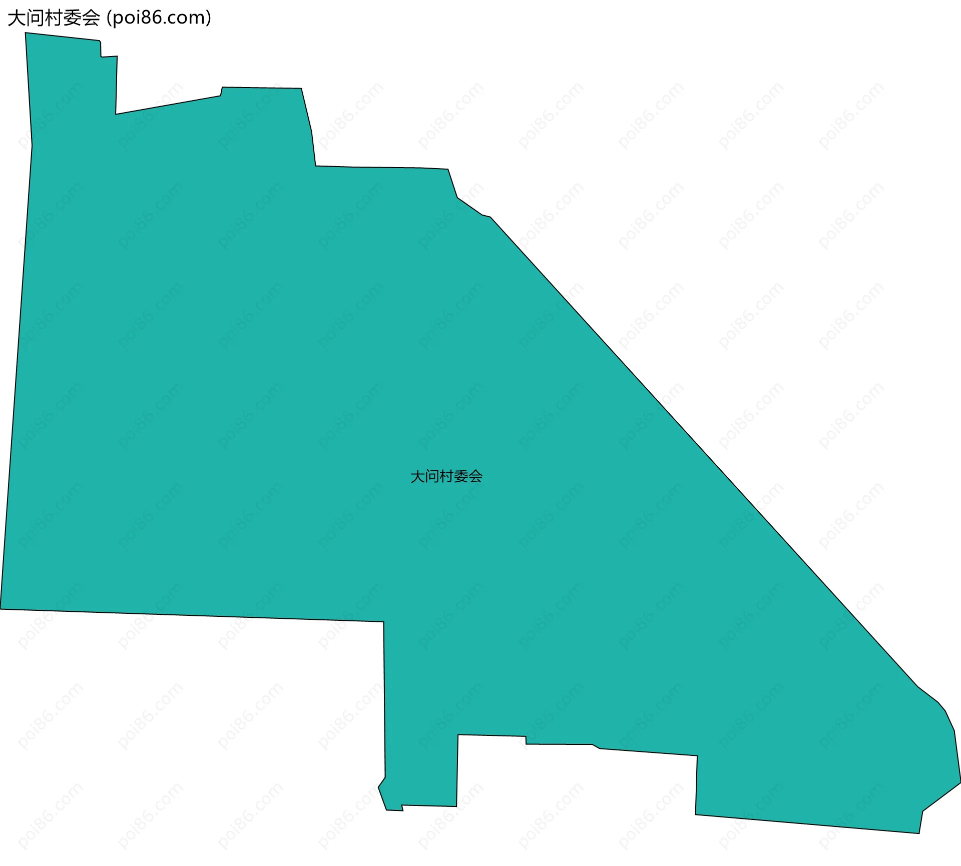 大问村委会边界地图