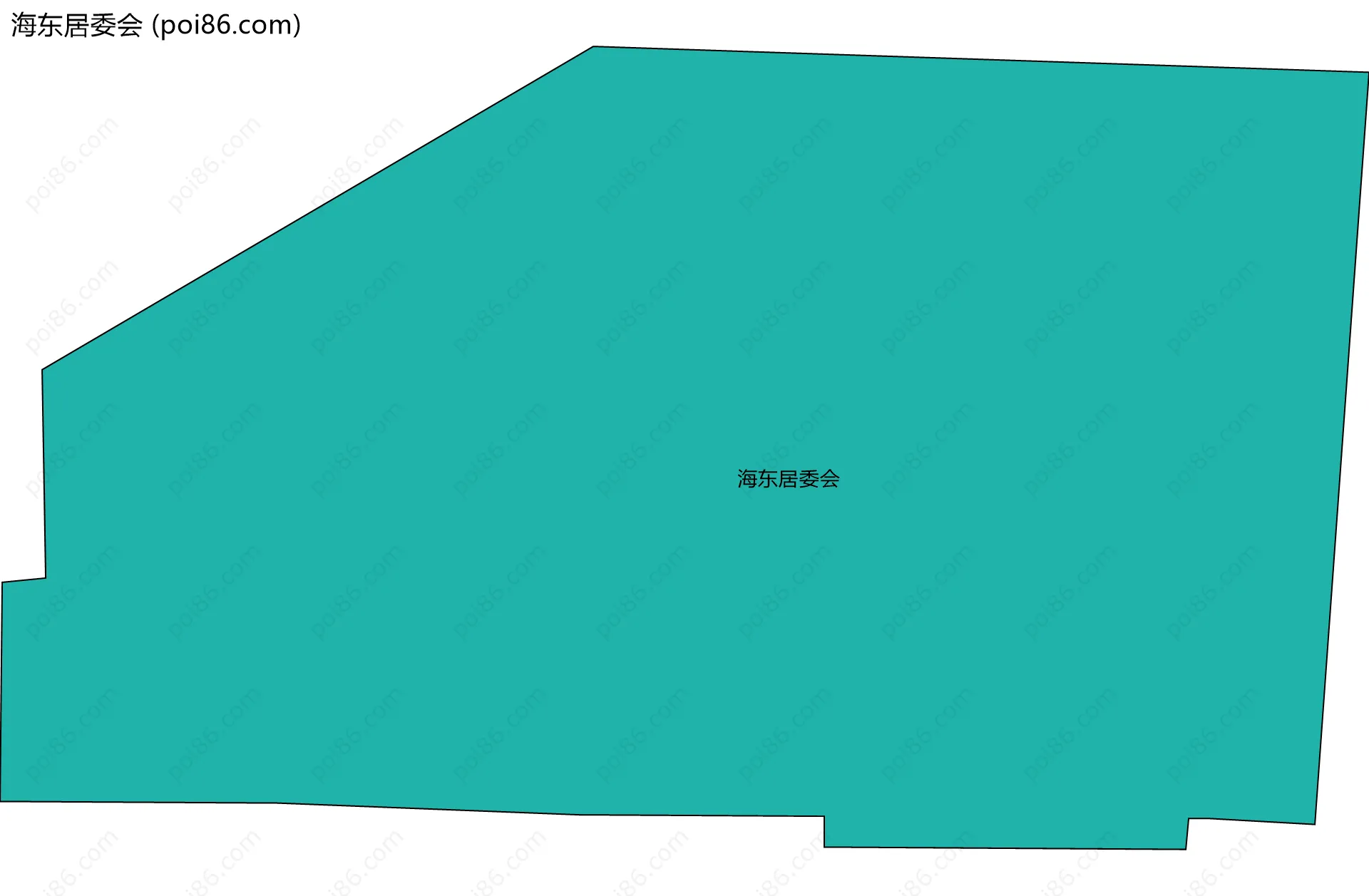 海东居委会边界地图