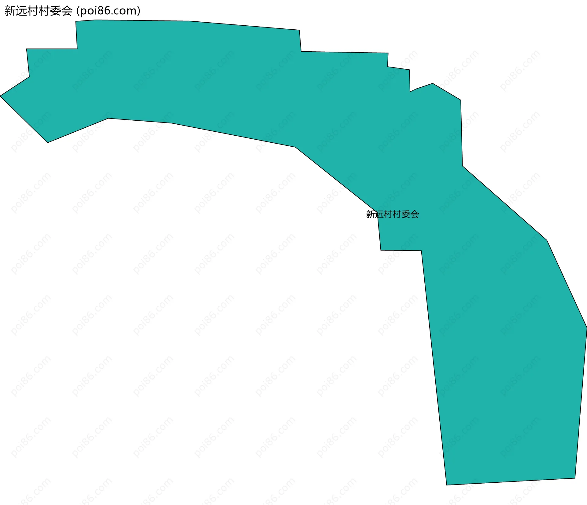 新远村村委会边界地图