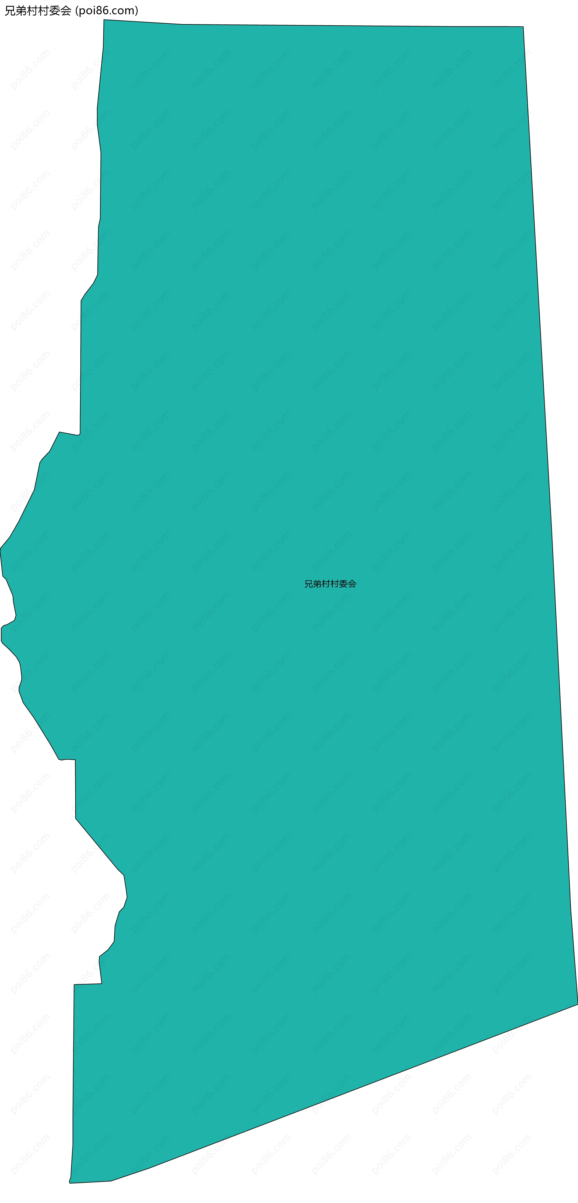 兄弟村村委会边界地图