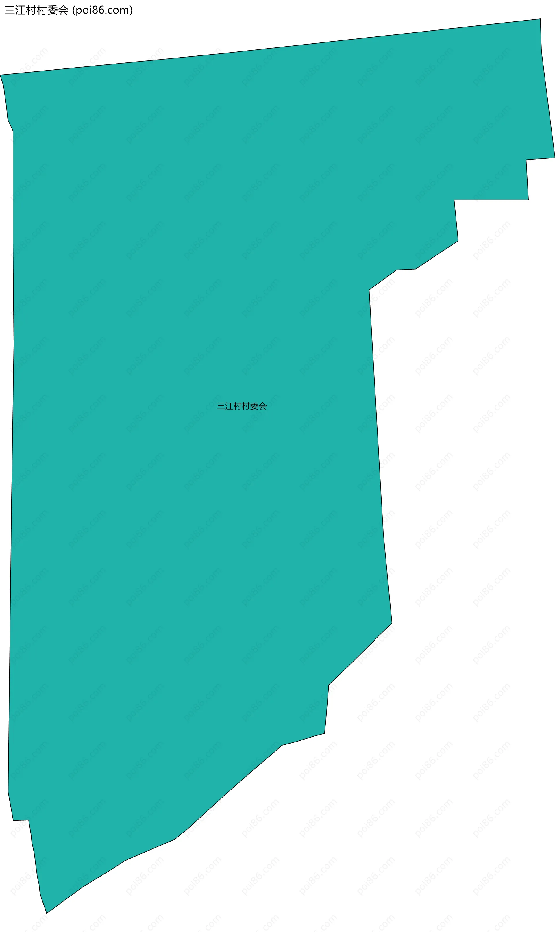 三江村村委会边界地图