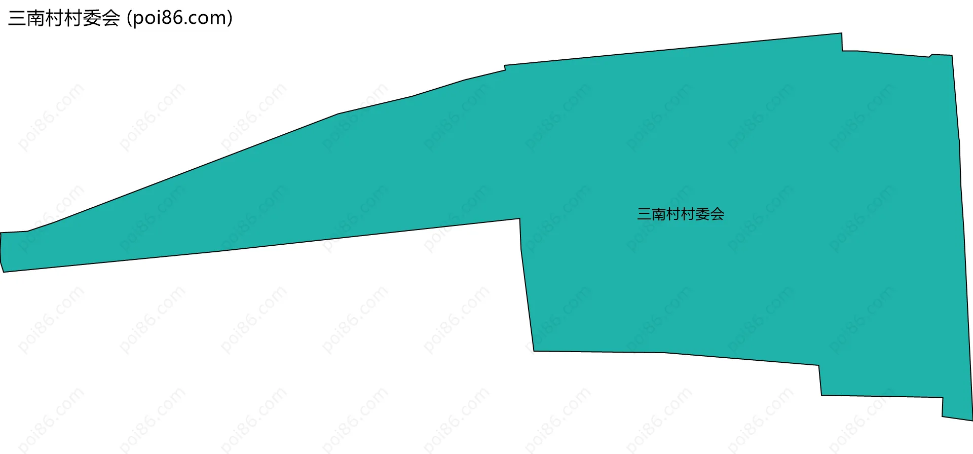 三南村村委会边界地图