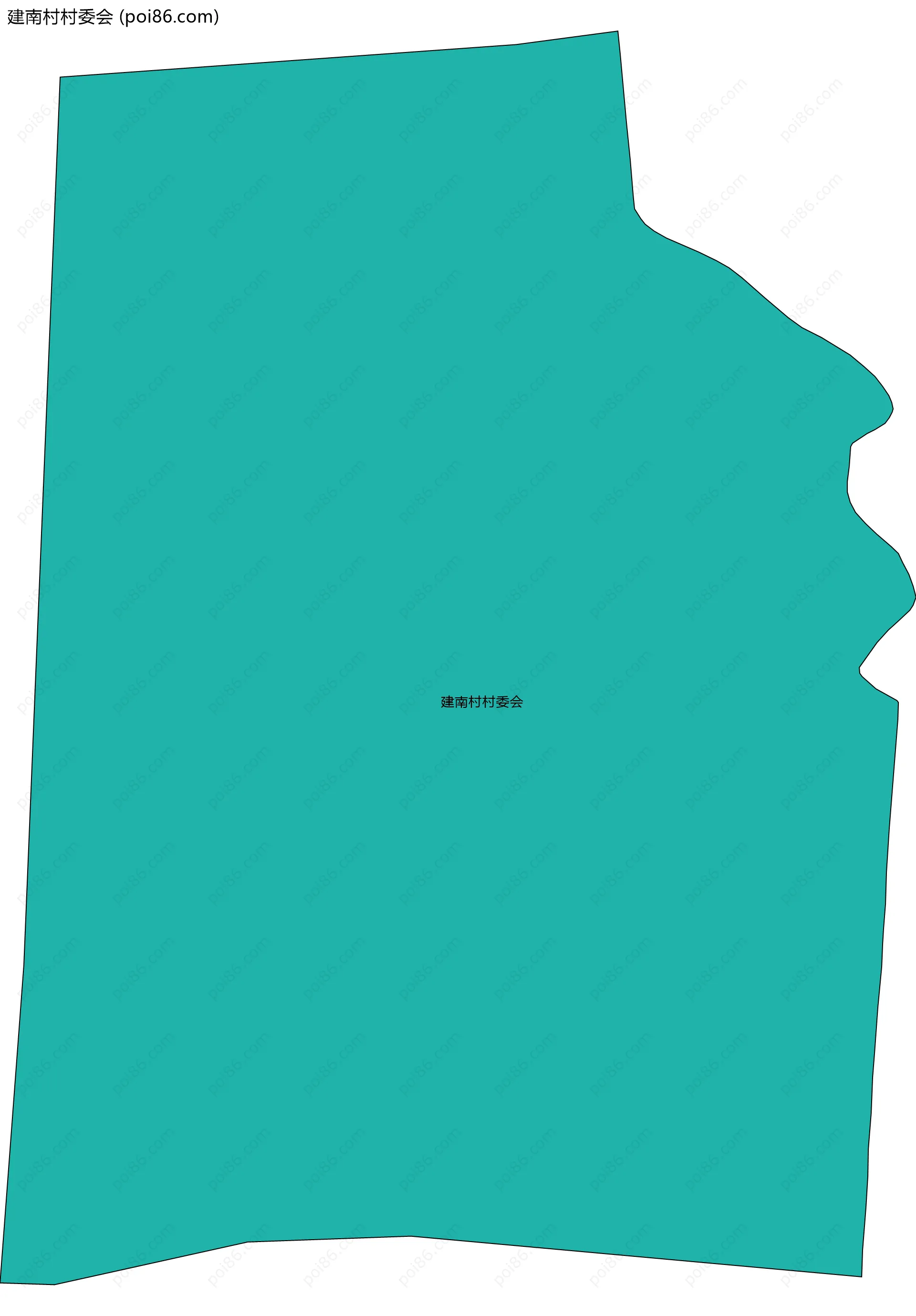 建南村村委会边界地图