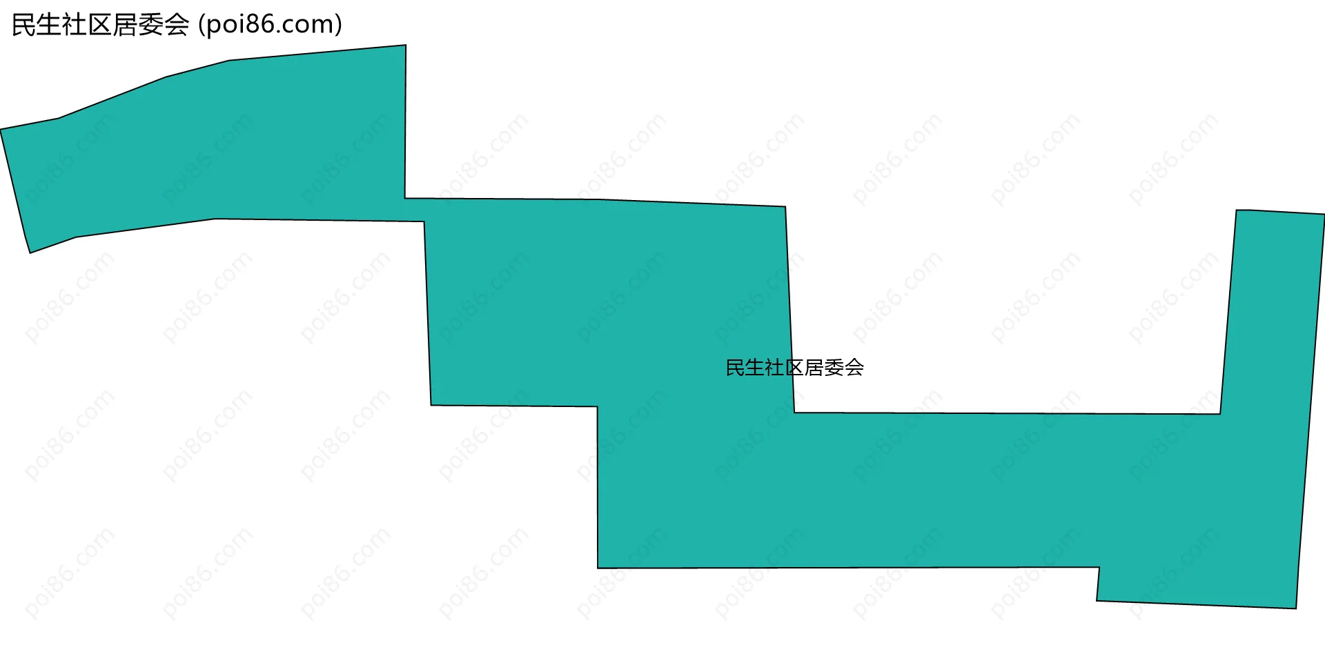 民生社区居委会边界地图
