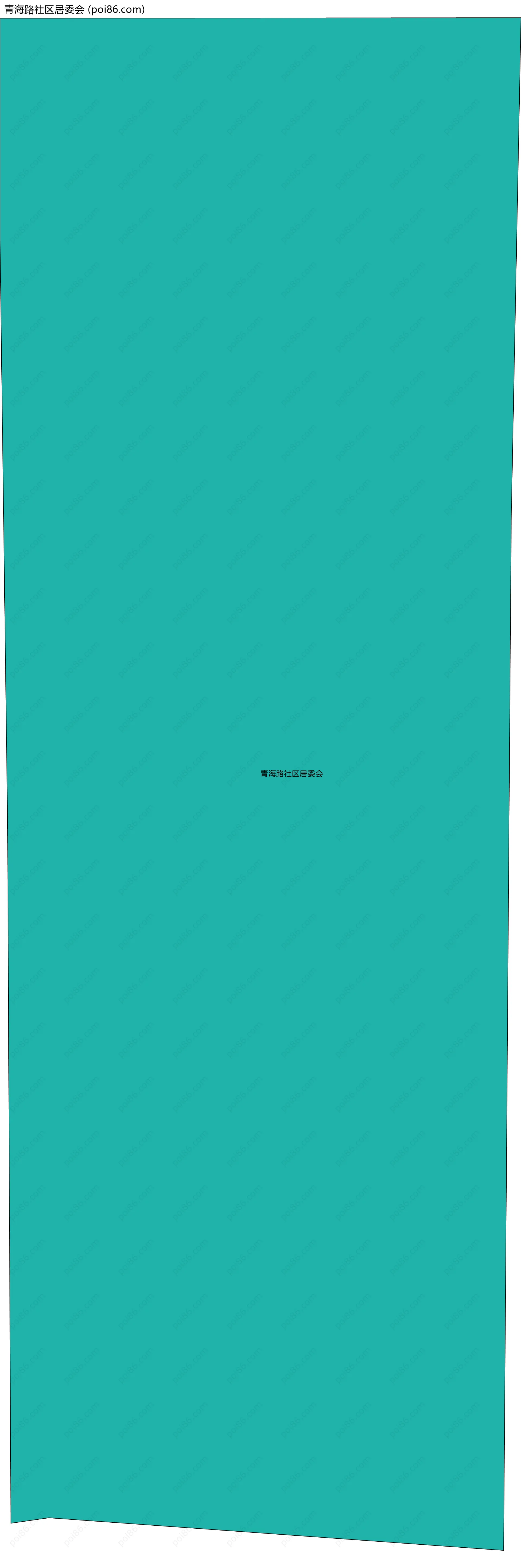 青海路社区居委会边界地图