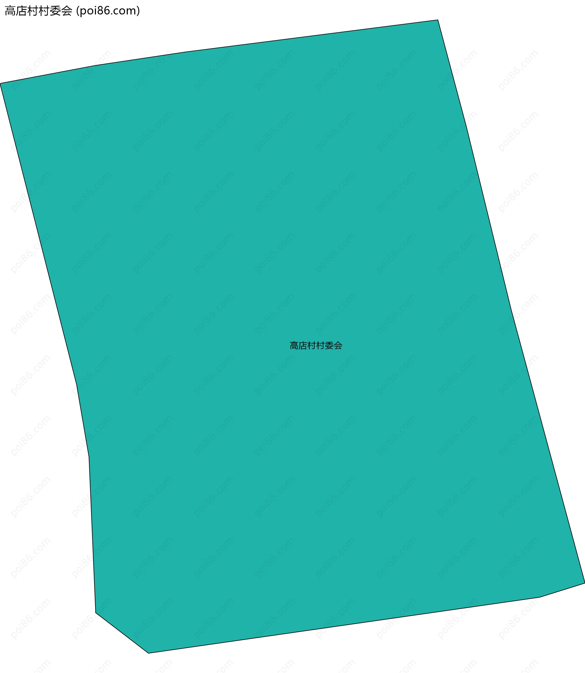 高店村村委会边界地图