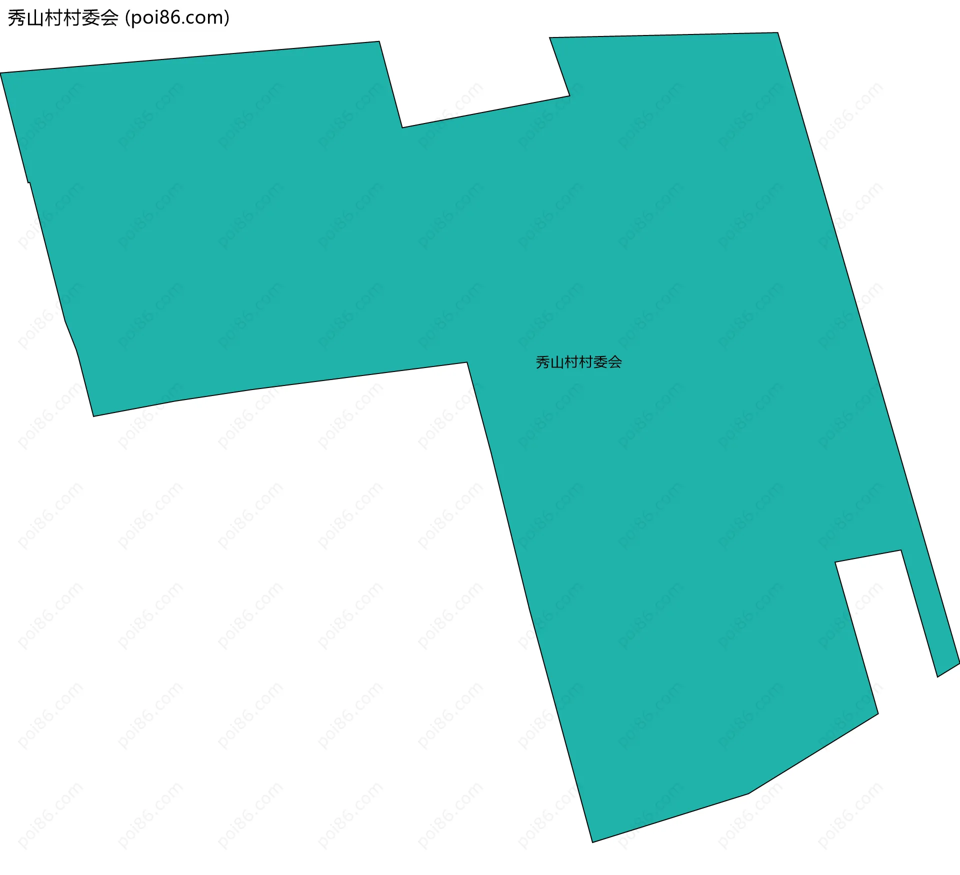 秀山村村委会边界地图