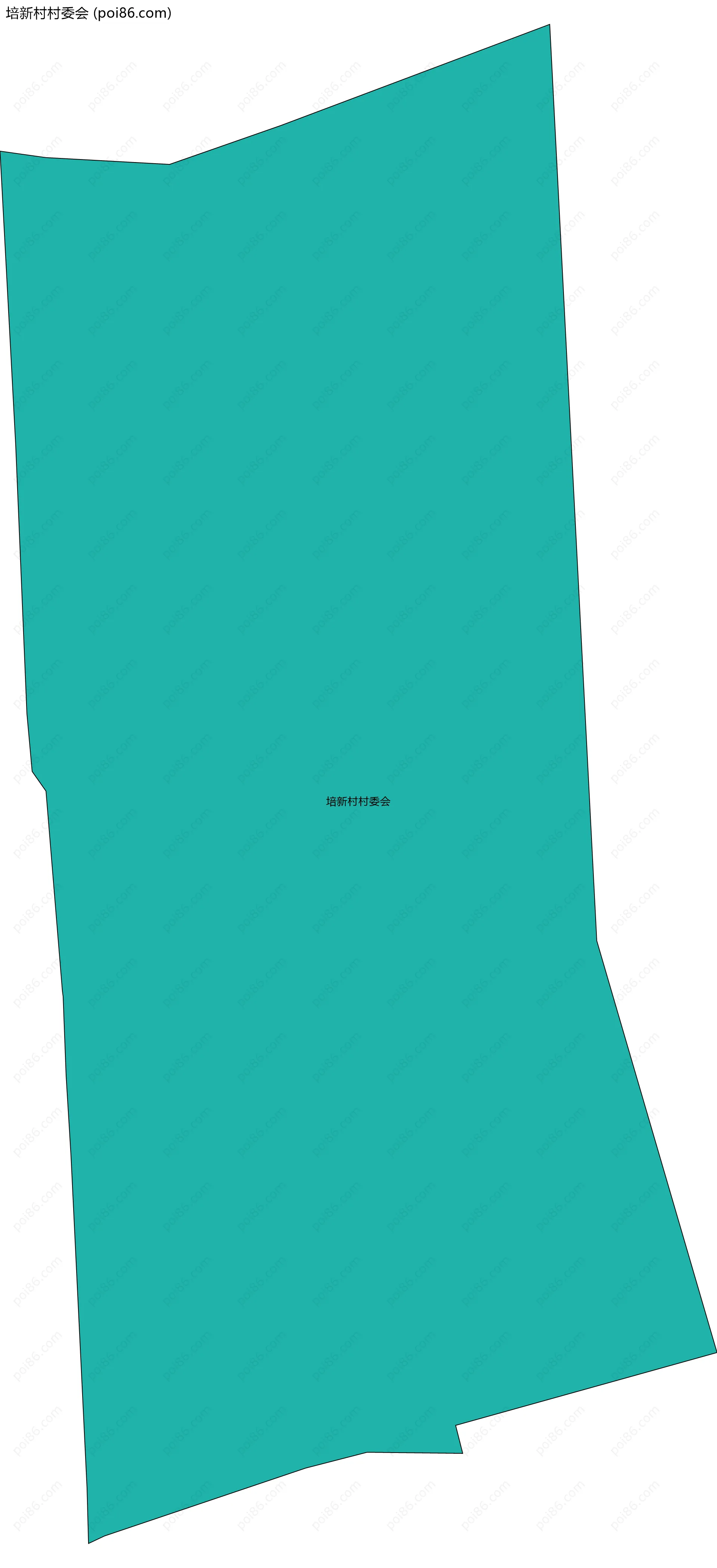 培新村村委会边界地图