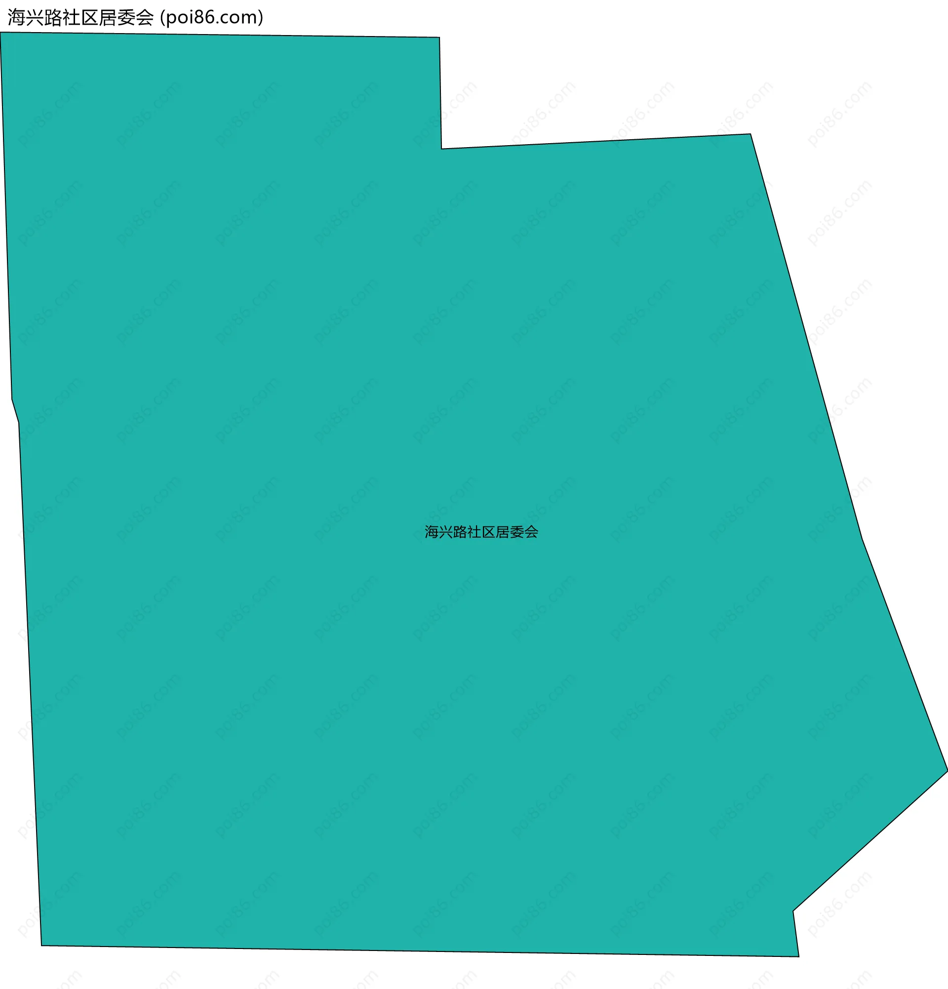 海兴路社区居委会边界地图