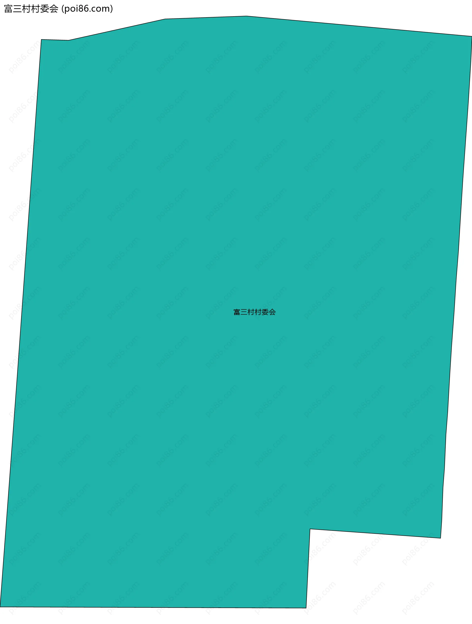 富三村村委会边界地图