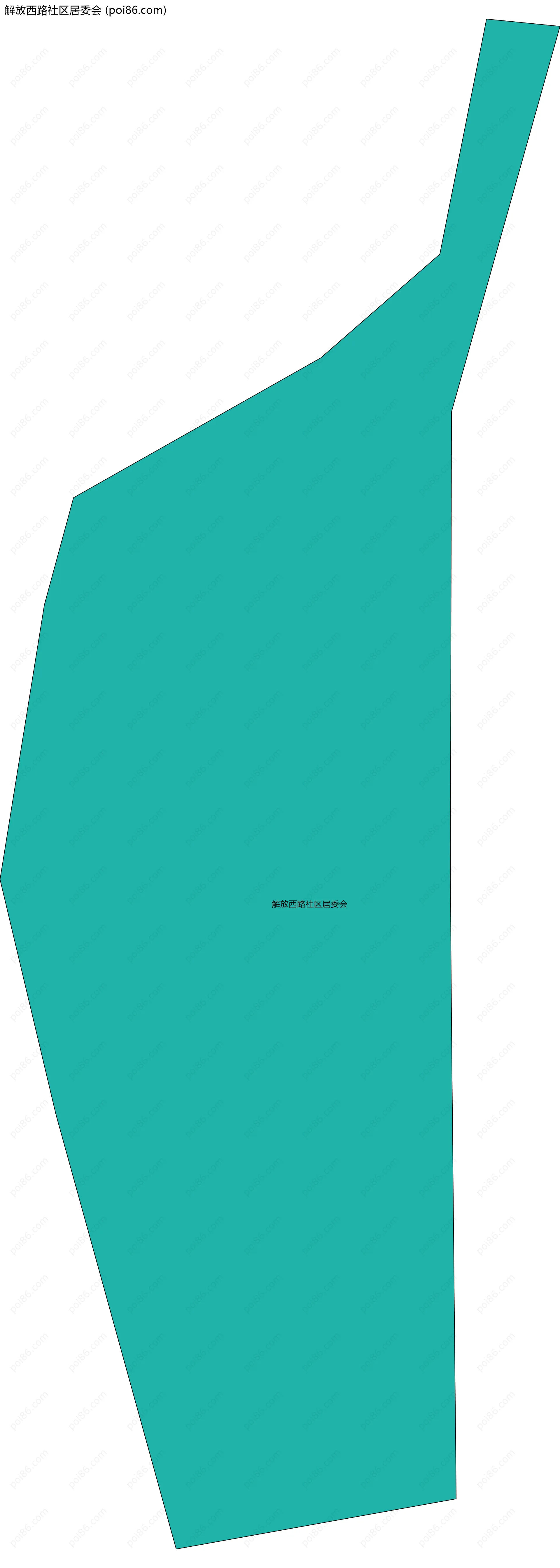 解放西路社区居委会边界地图