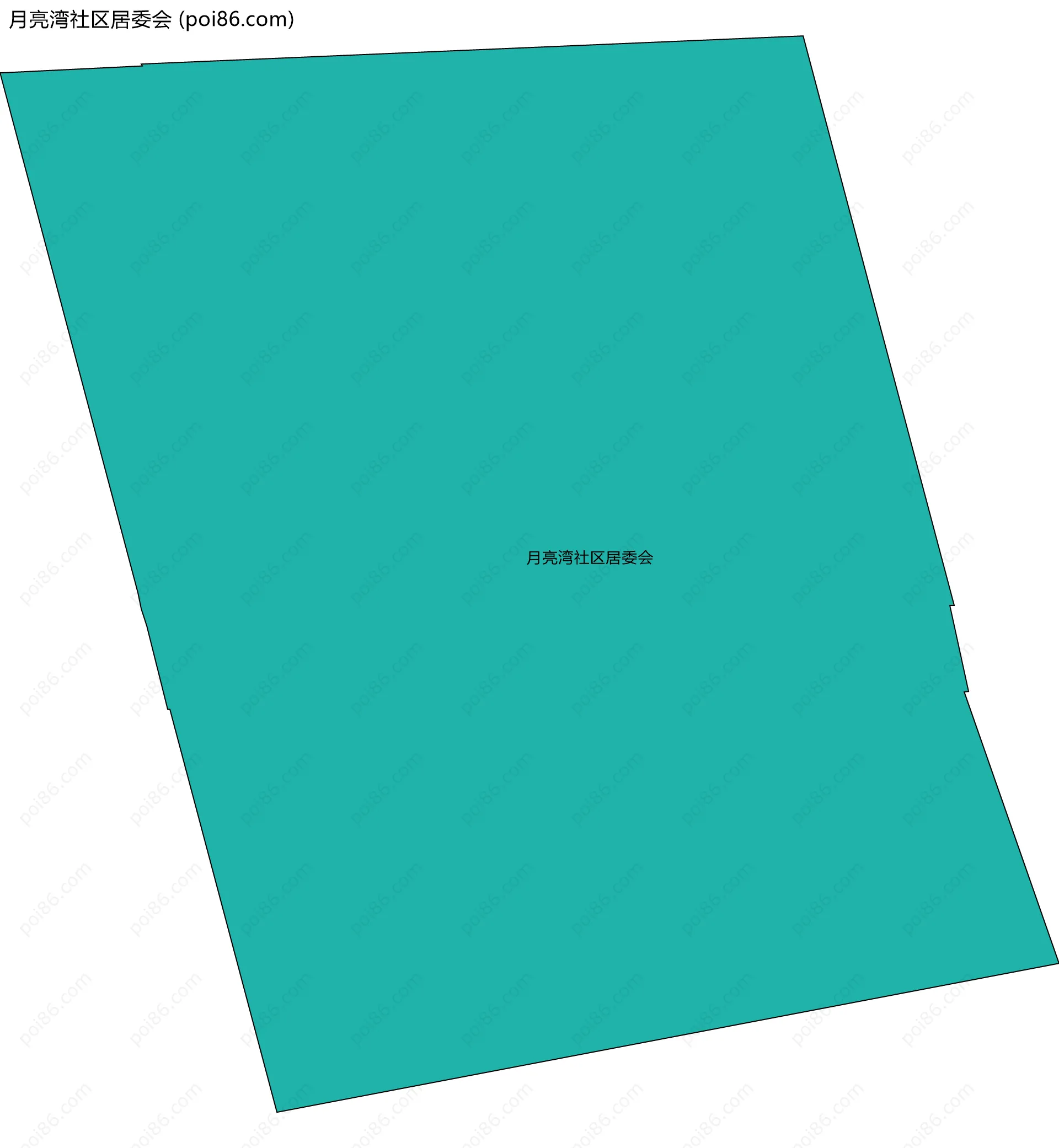 月亮湾社区居委会边界地图