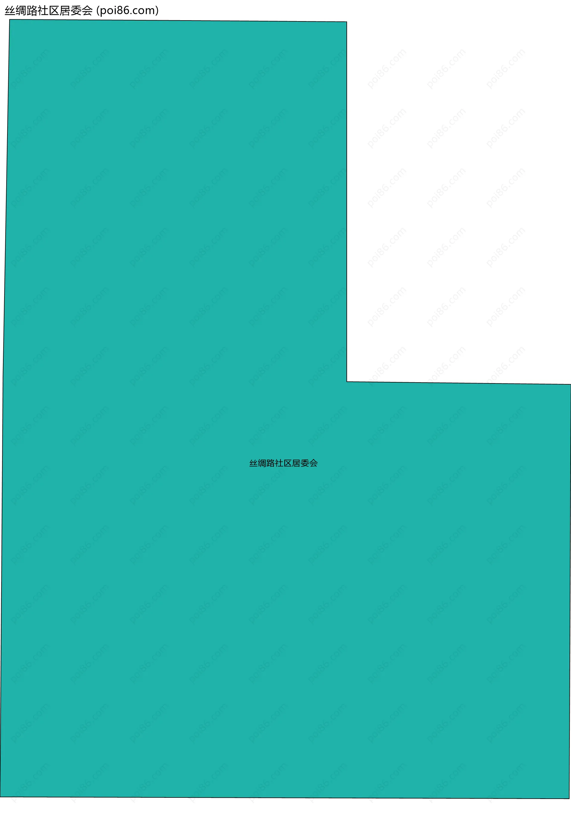 丝绸路社区居委会边界地图