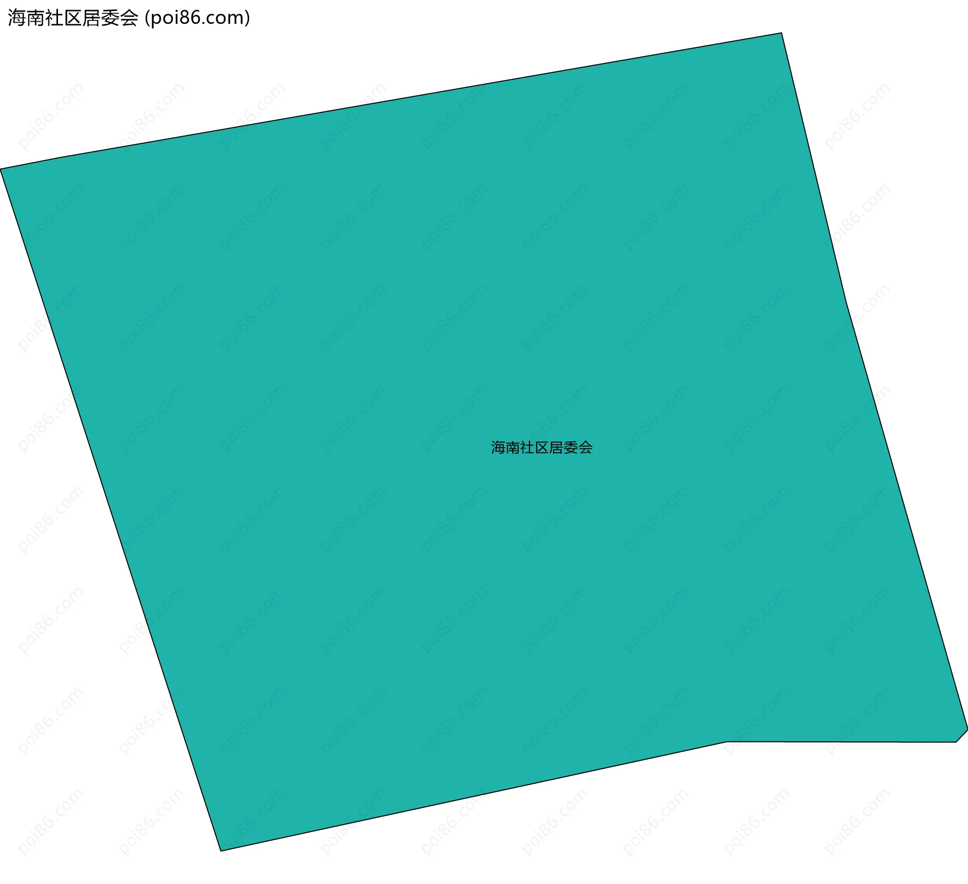 海南社区居委会边界地图