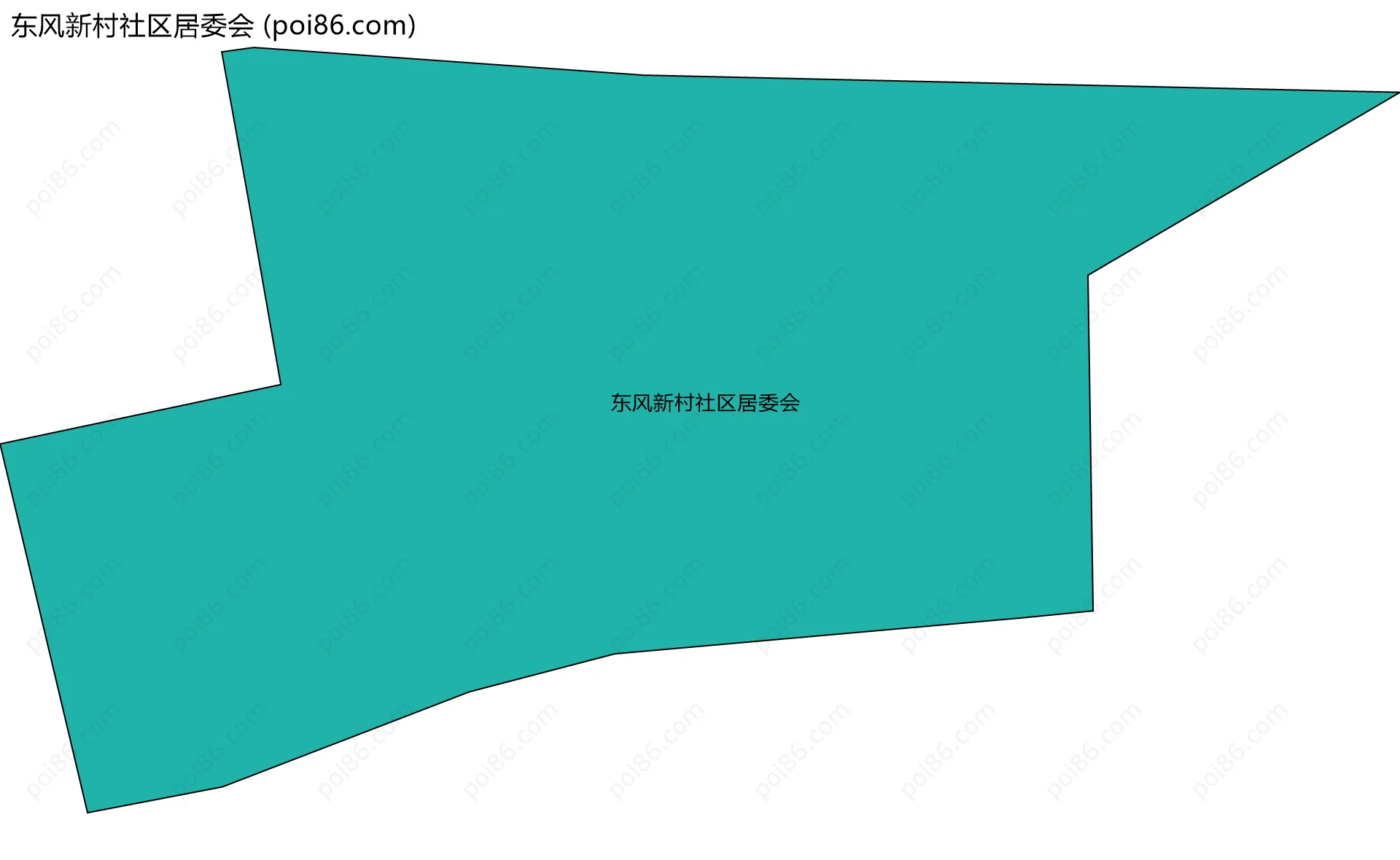 东风新村社区居委会边界地图