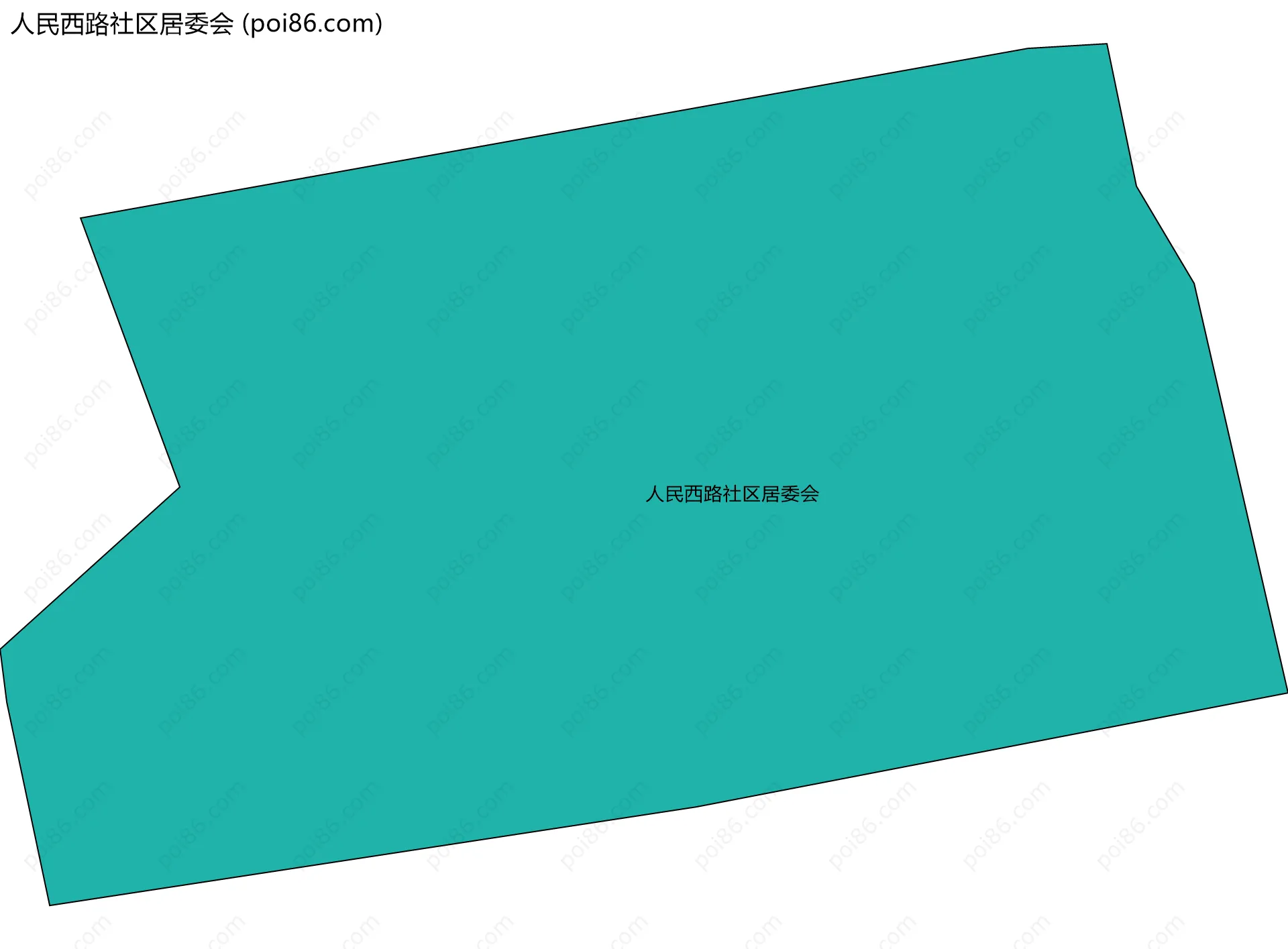 人民西路社区居委会边界地图