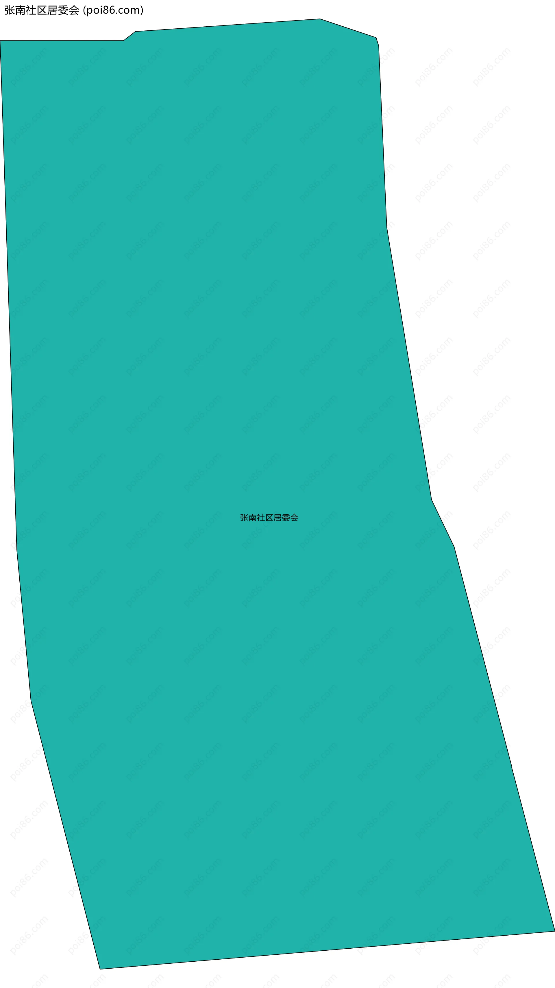 张南社区居委会边界地图