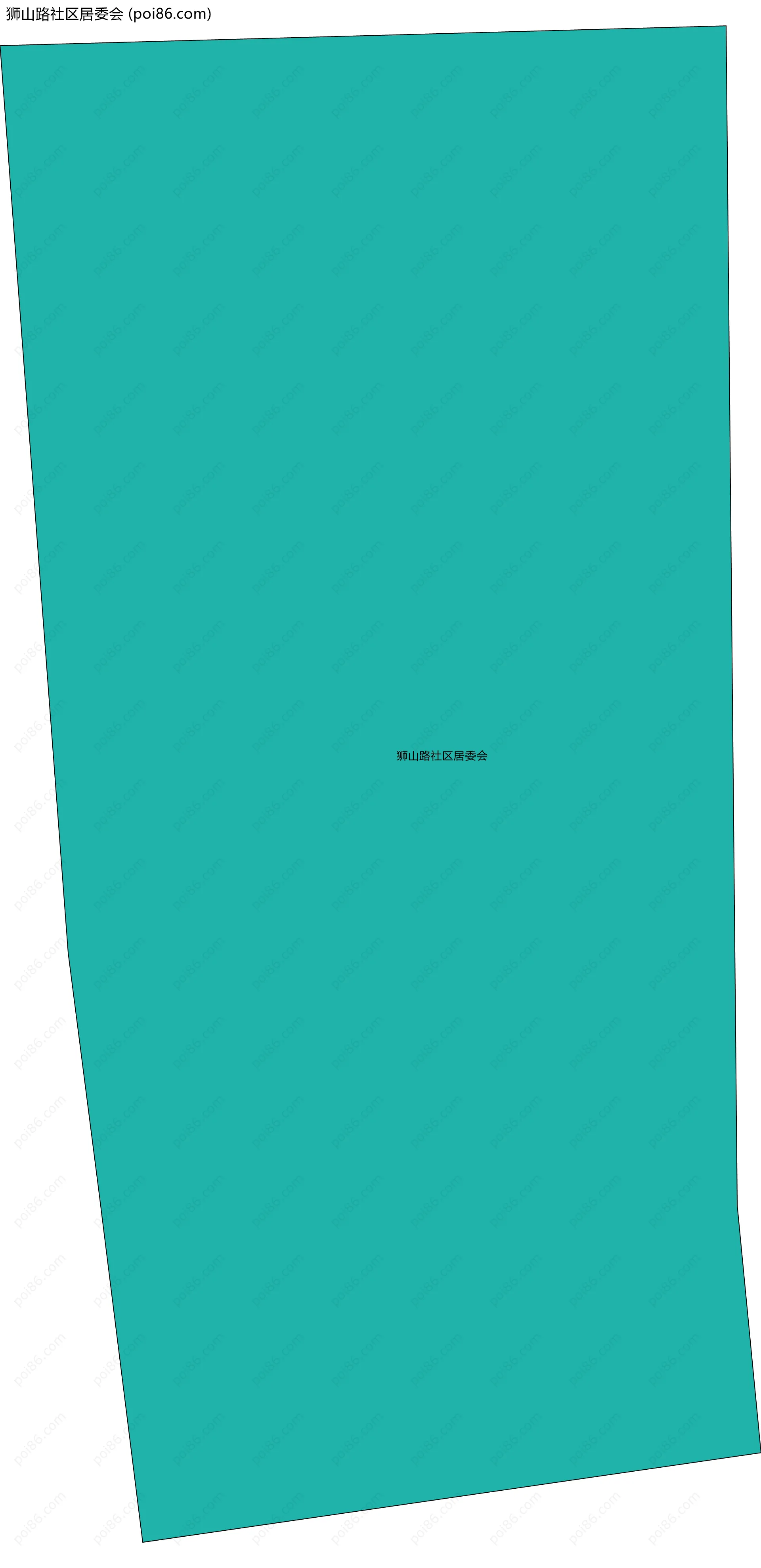 狮山路社区居委会边界地图