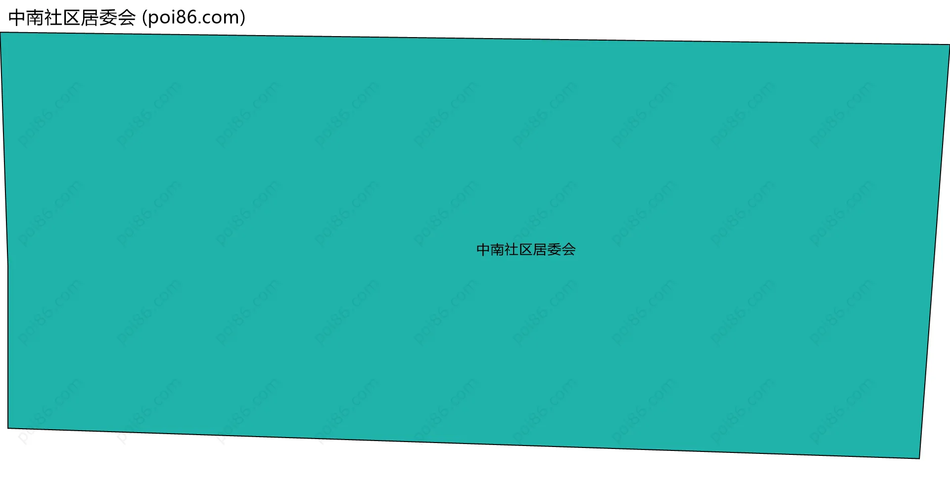 中南社区居委会边界地图