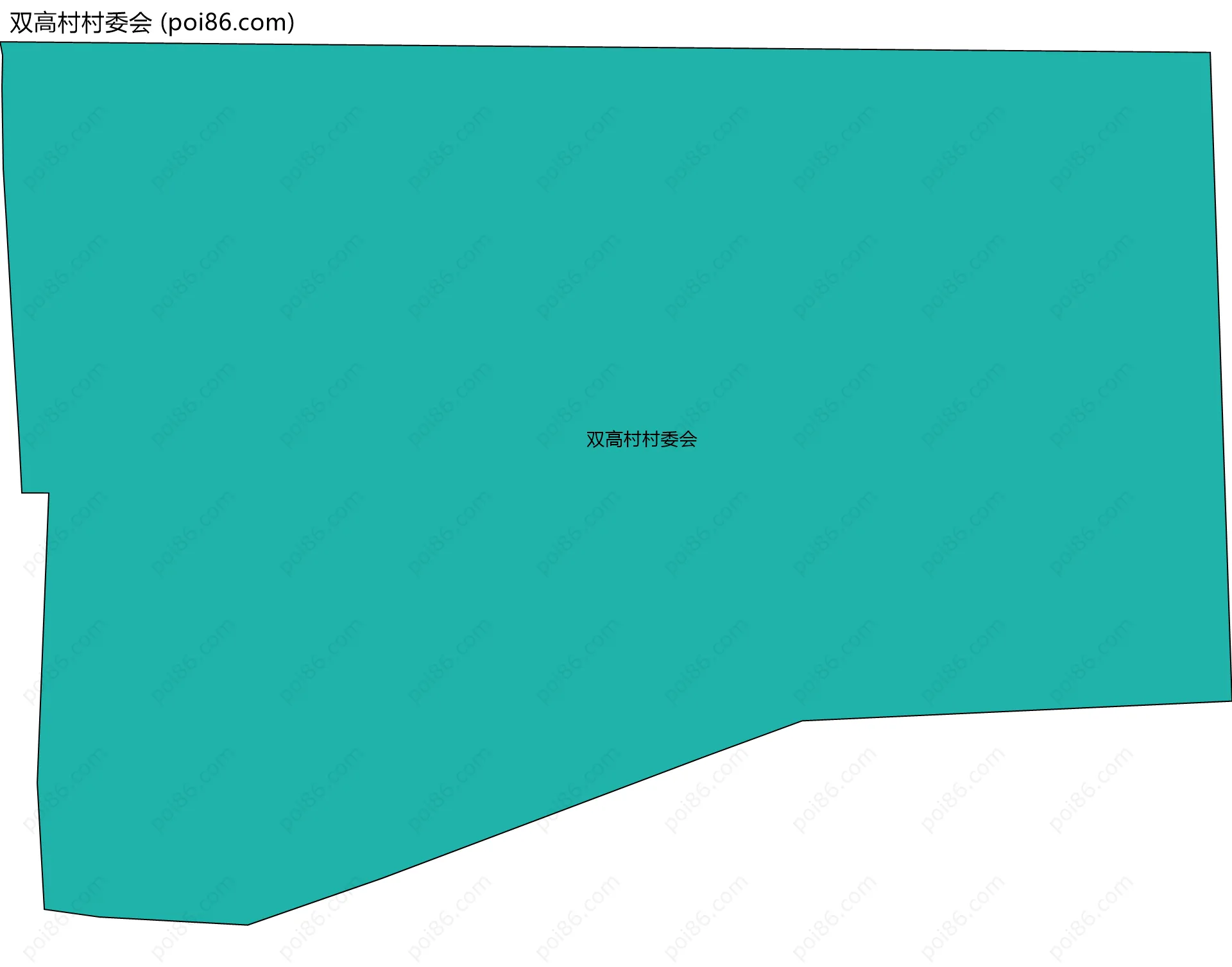双高村村委会边界地图