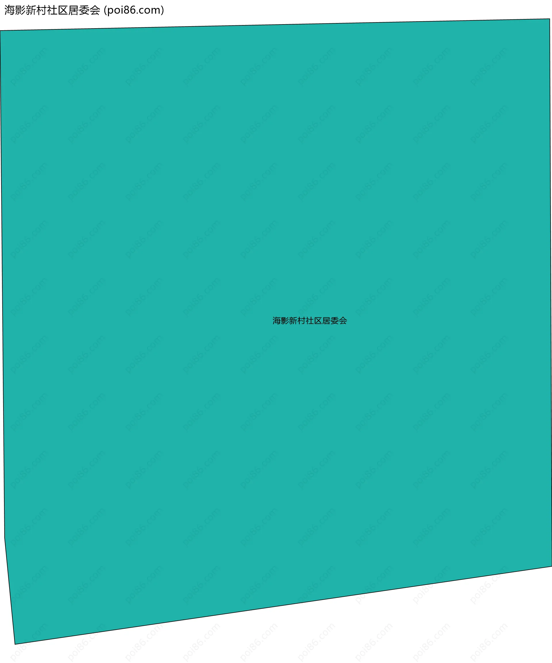 海影新村社区居委会边界地图