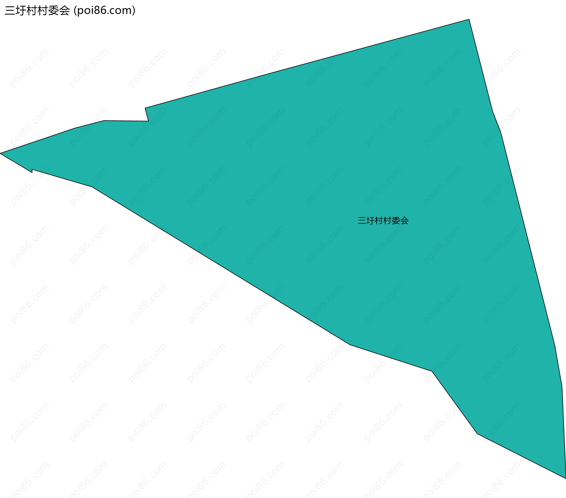 三圩村村委会边界地图