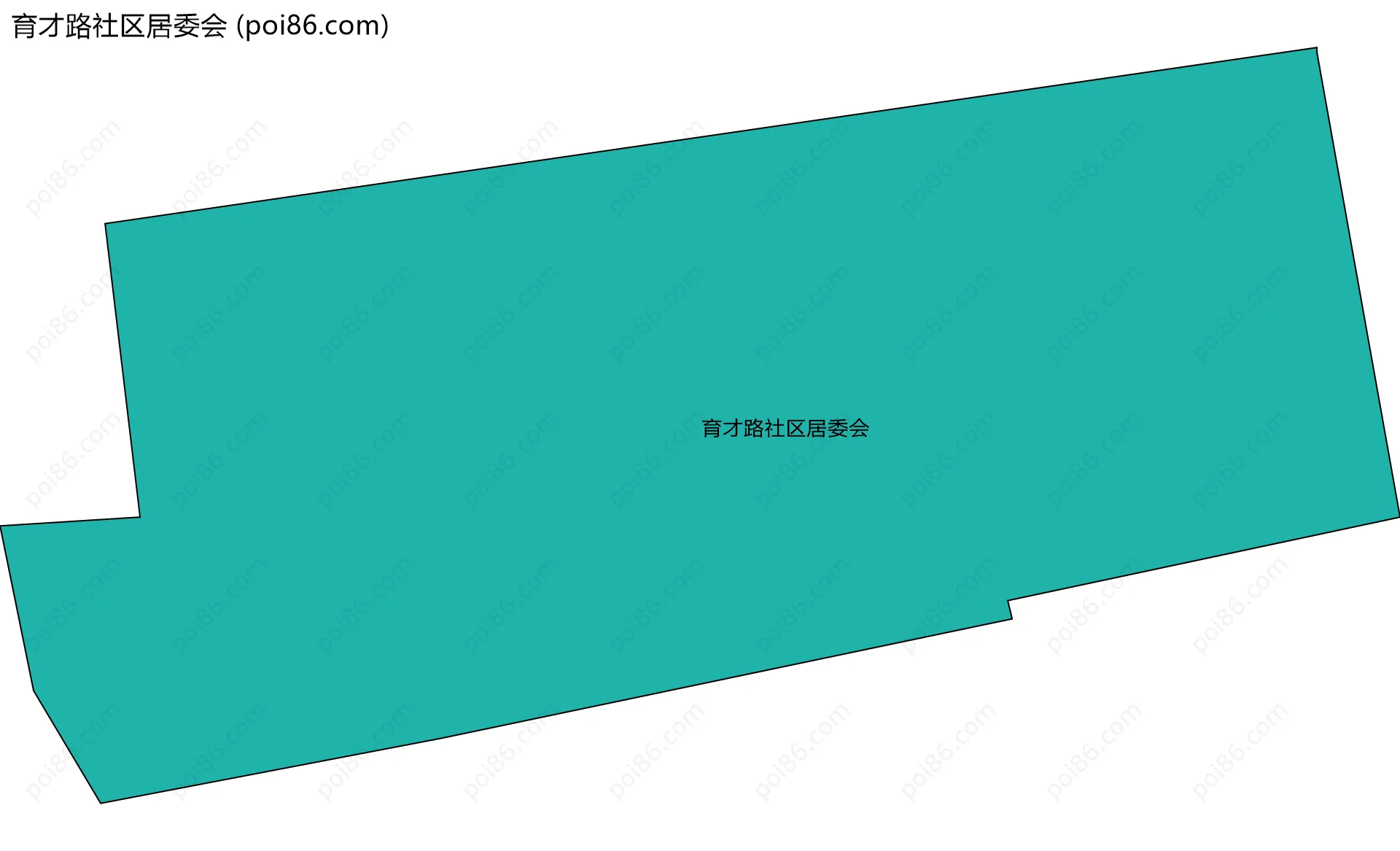 育才路社区居委会边界地图