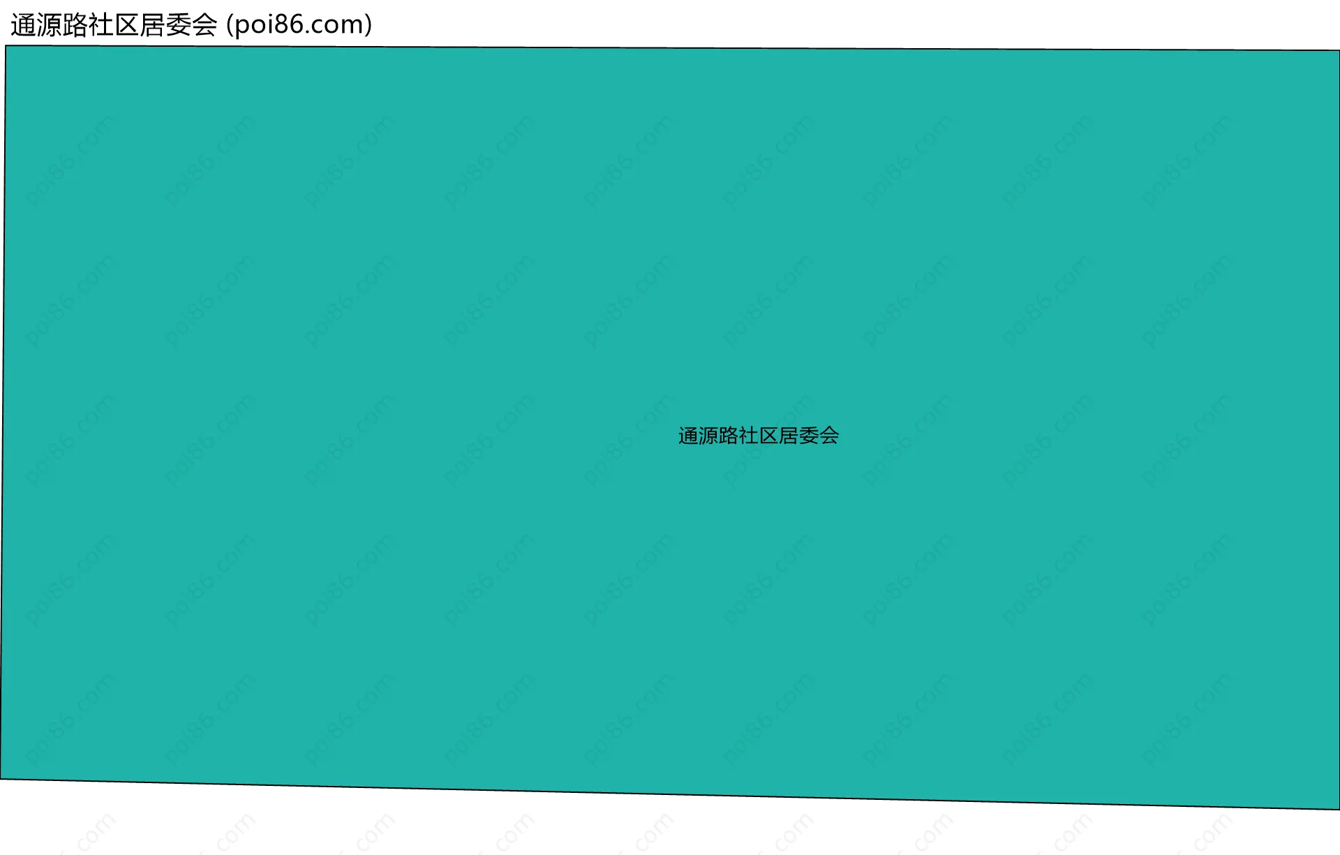 通源路社区居委会边界地图