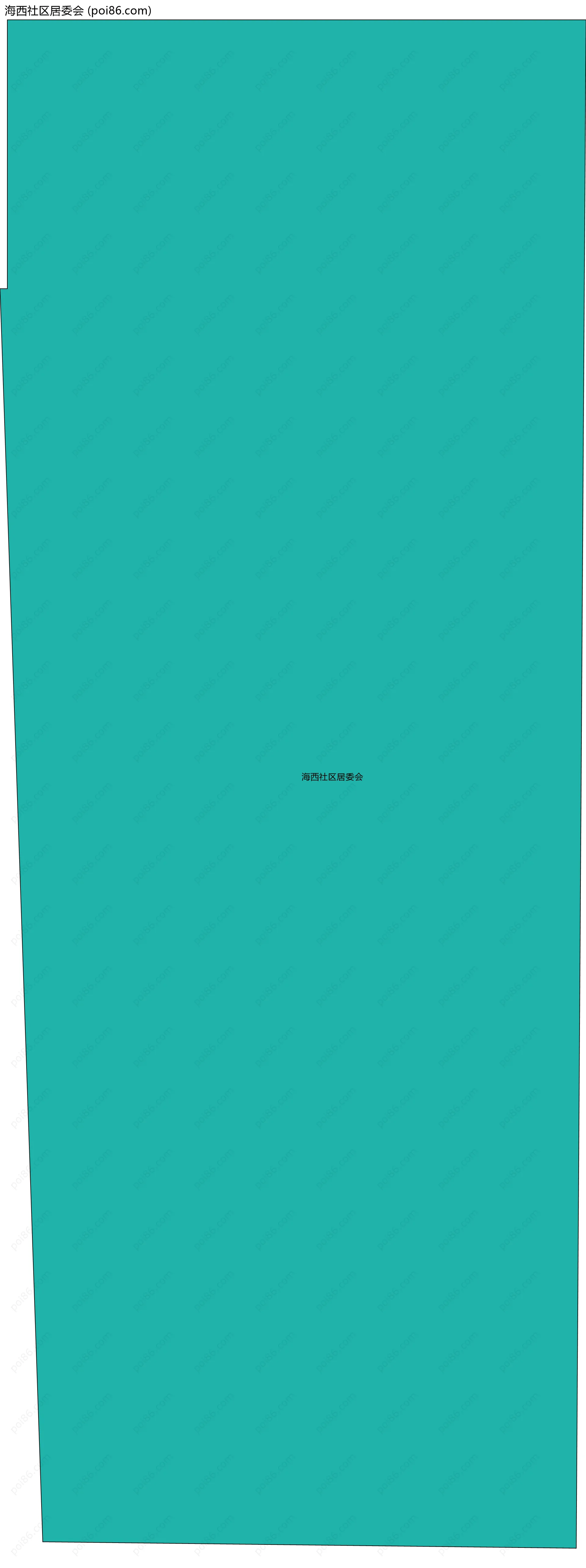 海西社区居委会边界地图