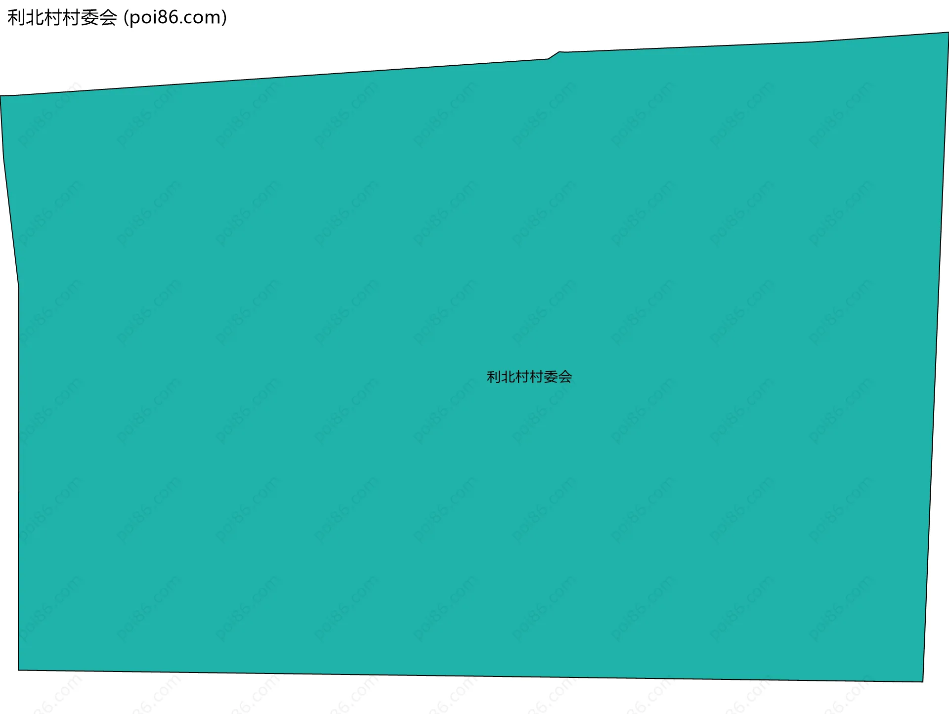 利北村村委会边界地图