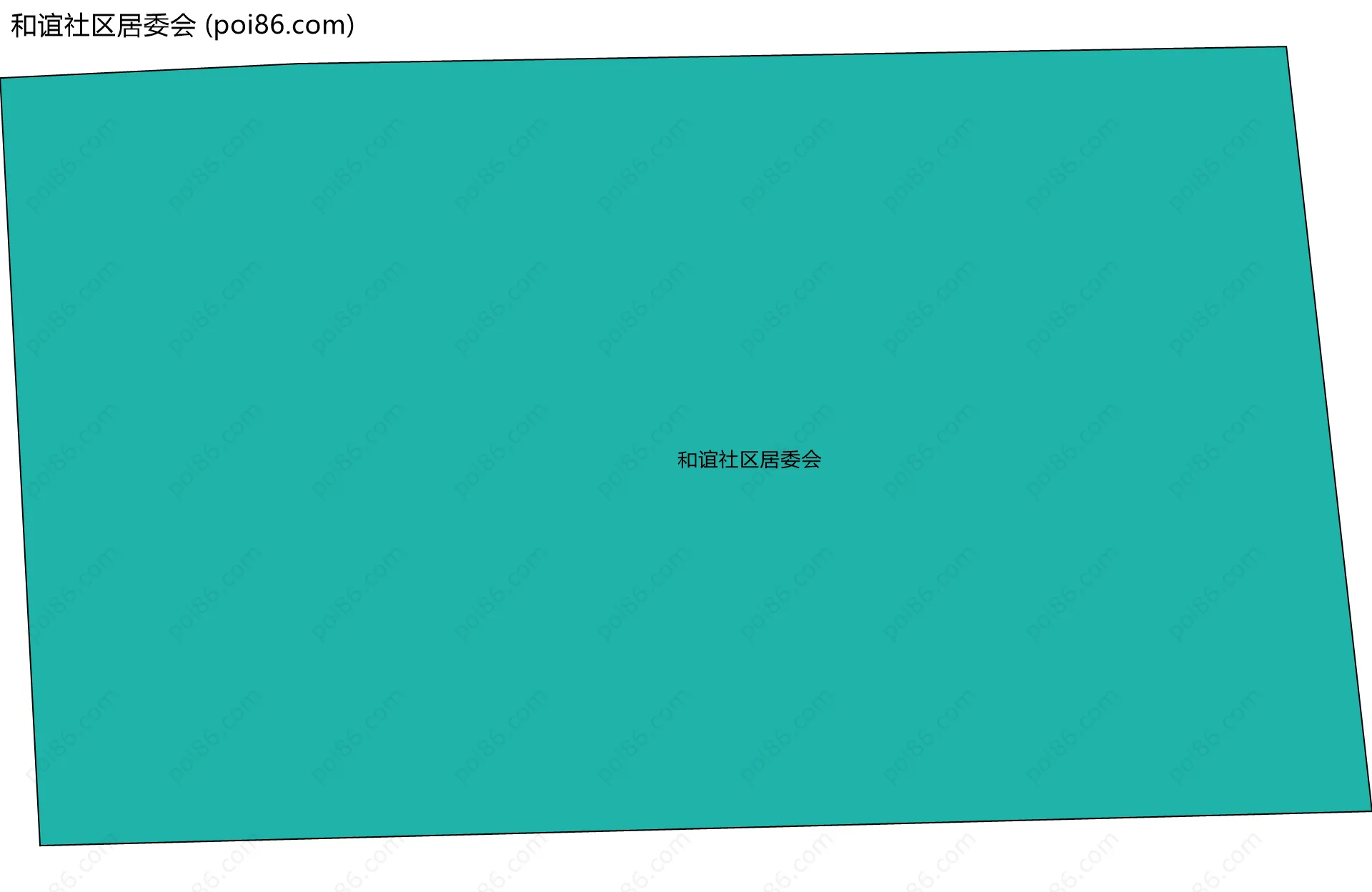 和谊社区居委会边界地图