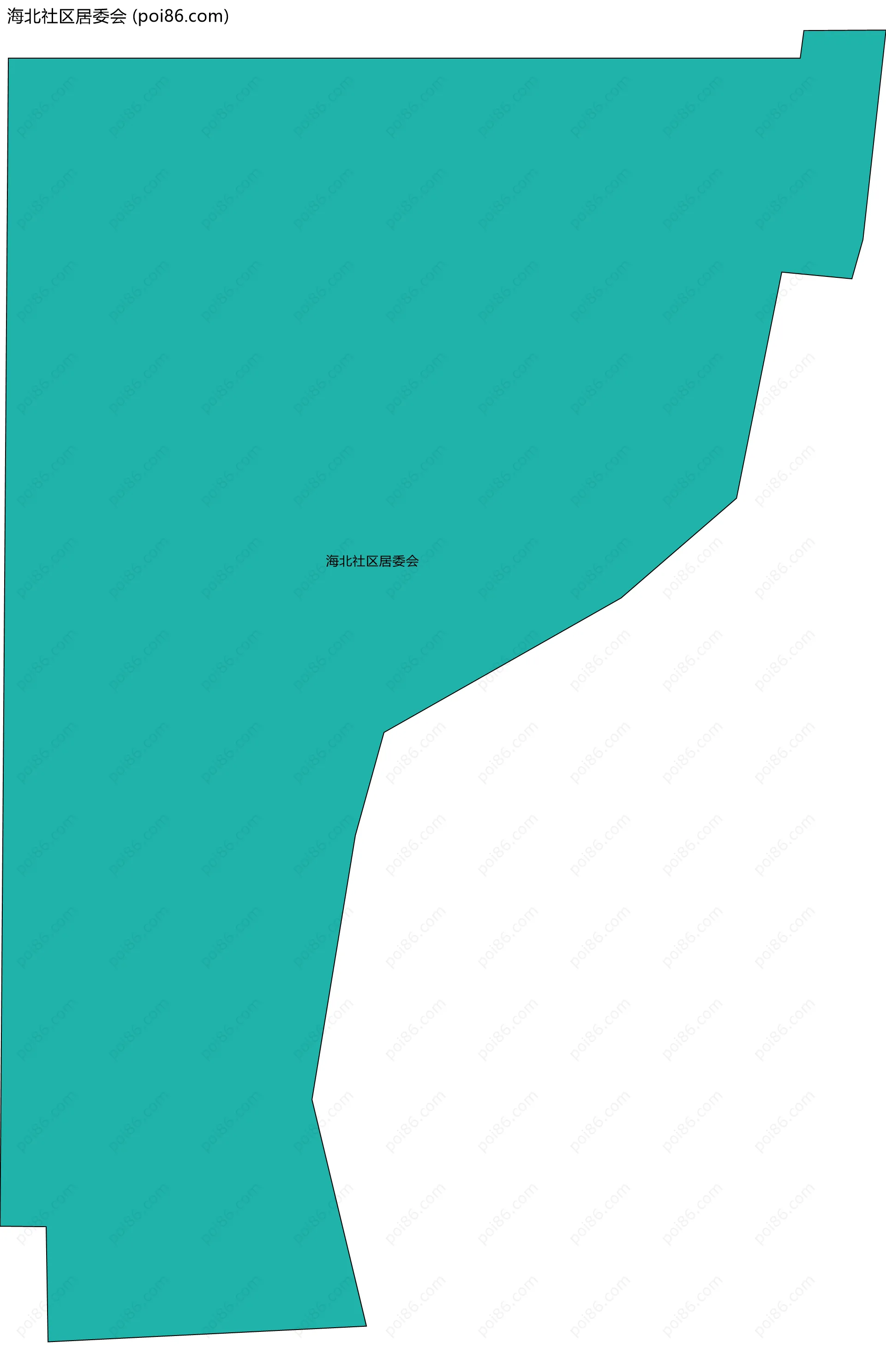 海北社区居委会边界地图