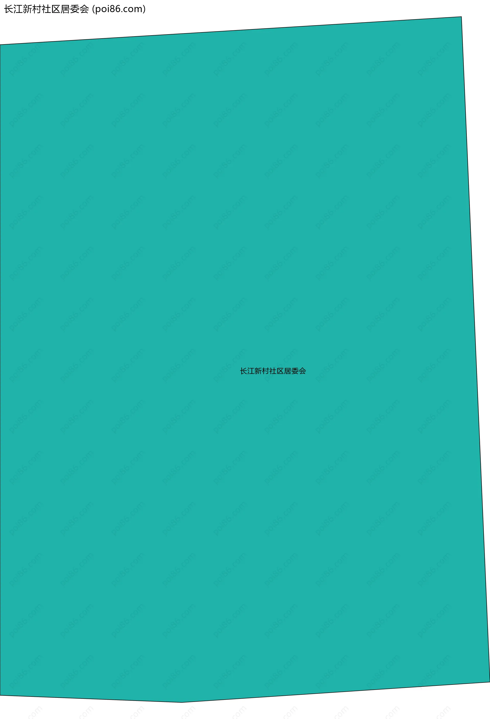 长江新村社区居委会边界地图