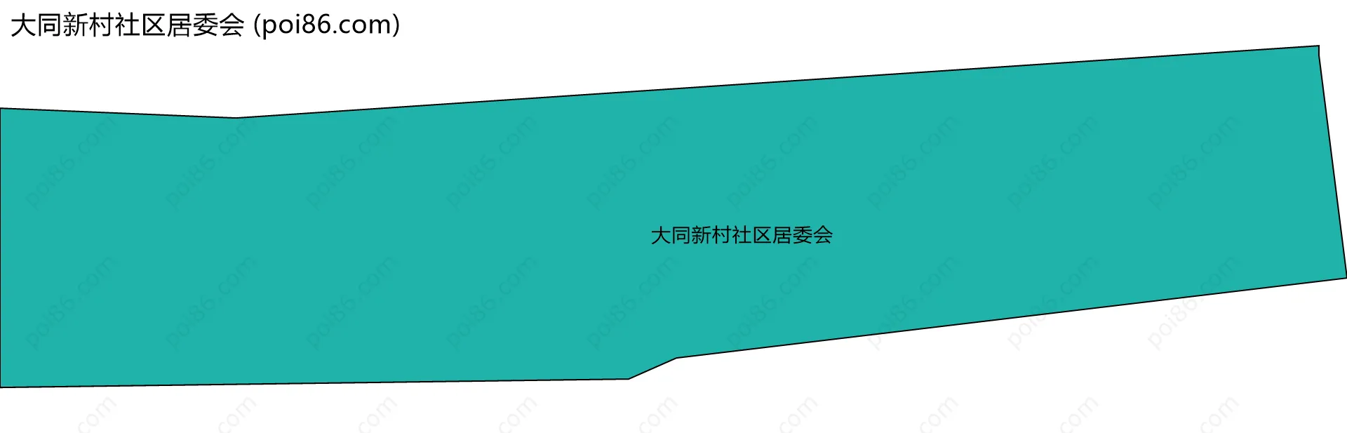 大同新村社区居委会边界地图