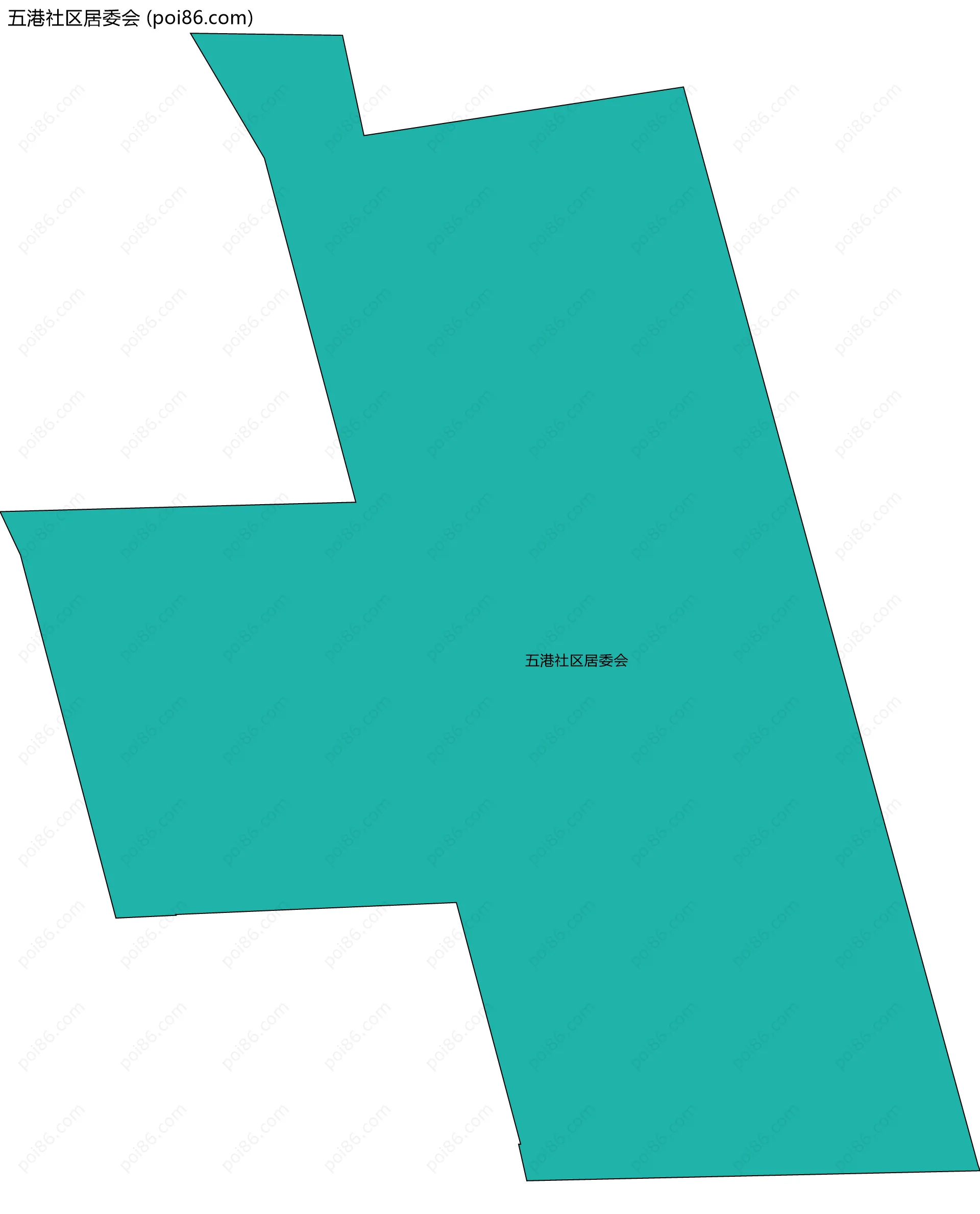 五港社区居委会边界地图