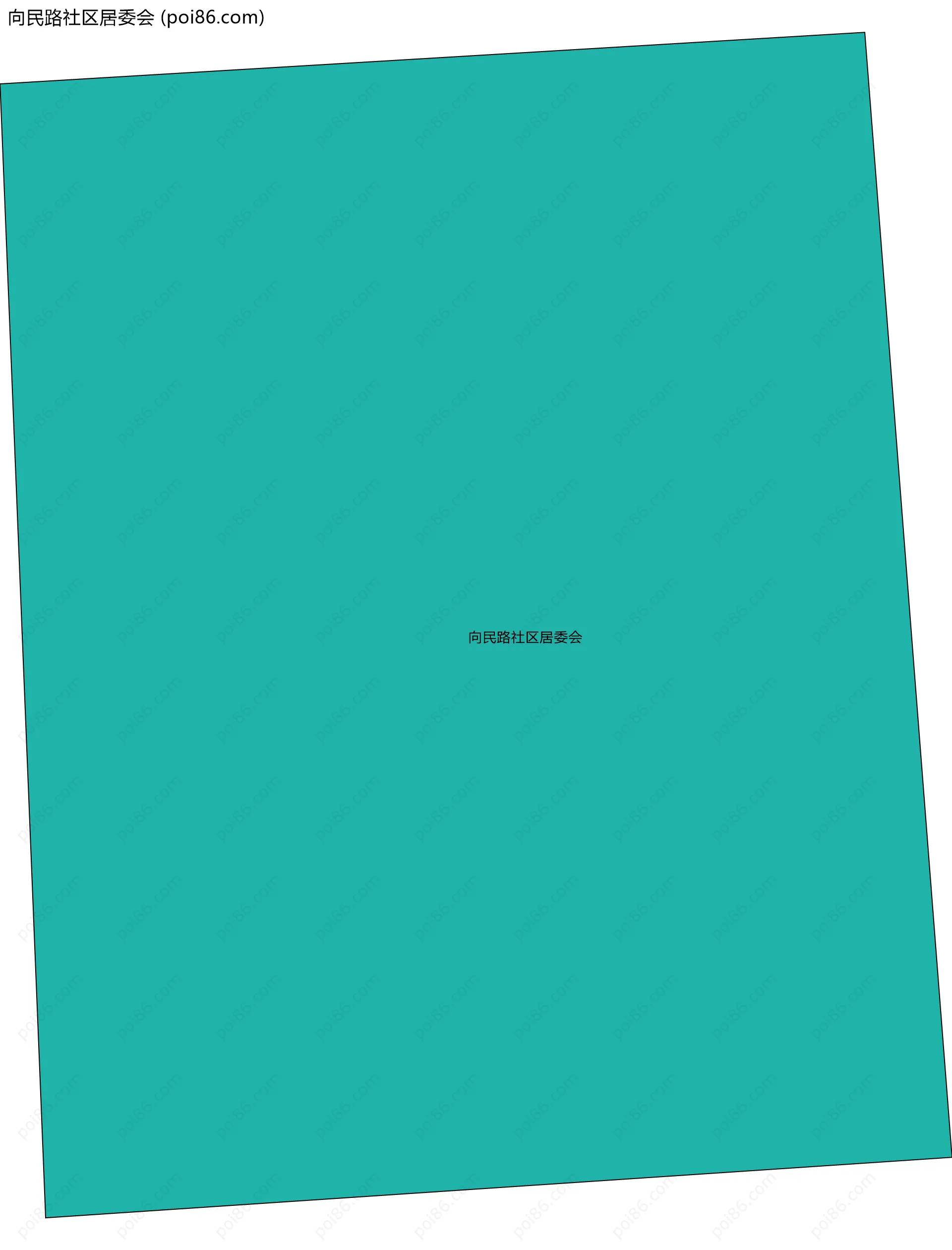 向民路社区居委会边界地图